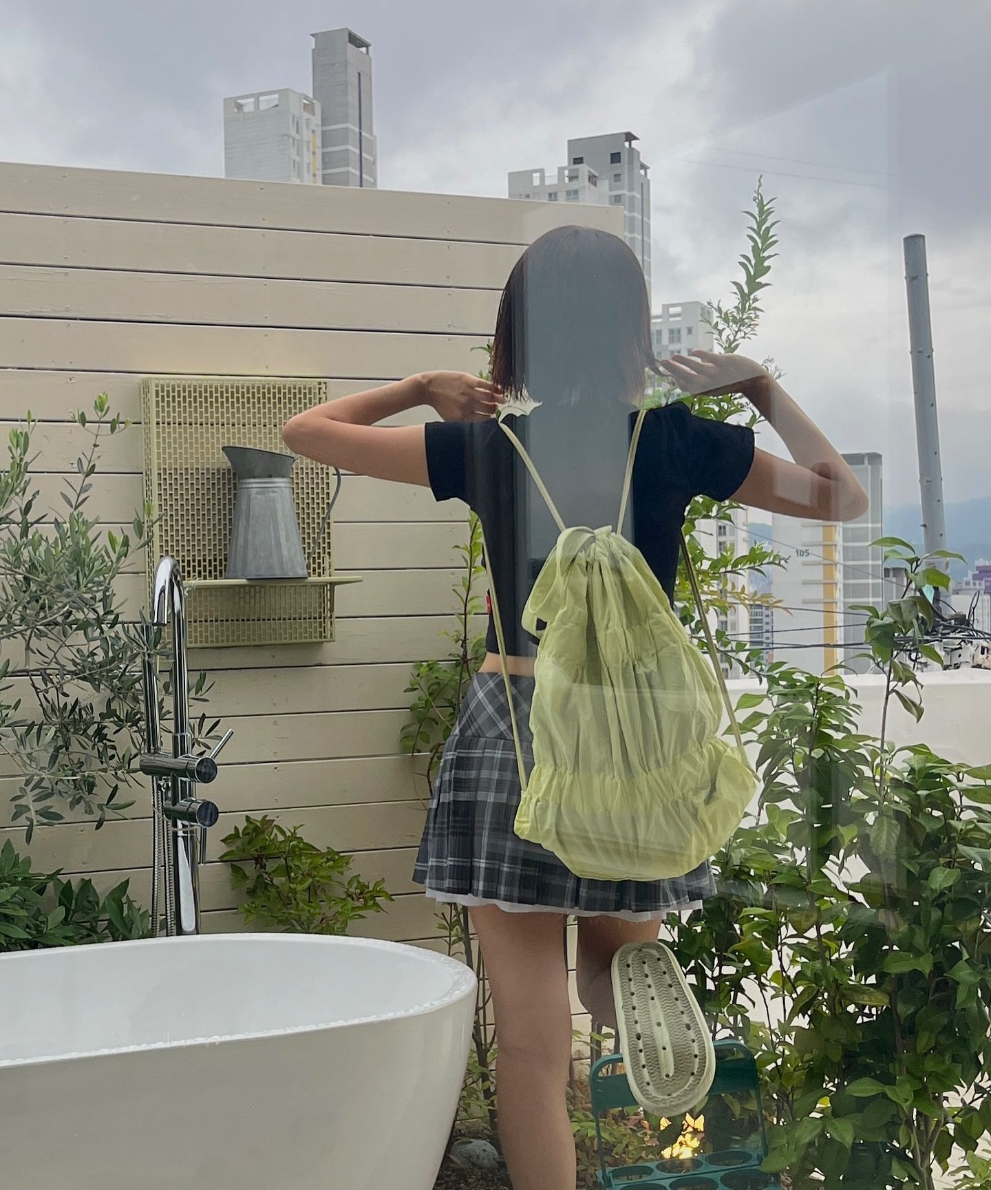 ★ACOC★ Tiered Banding BackpackCharcoal 5004017078 人気 ☆ACOC☆ TIERED BANDING BACKPACK ☆6 colors (ACOC