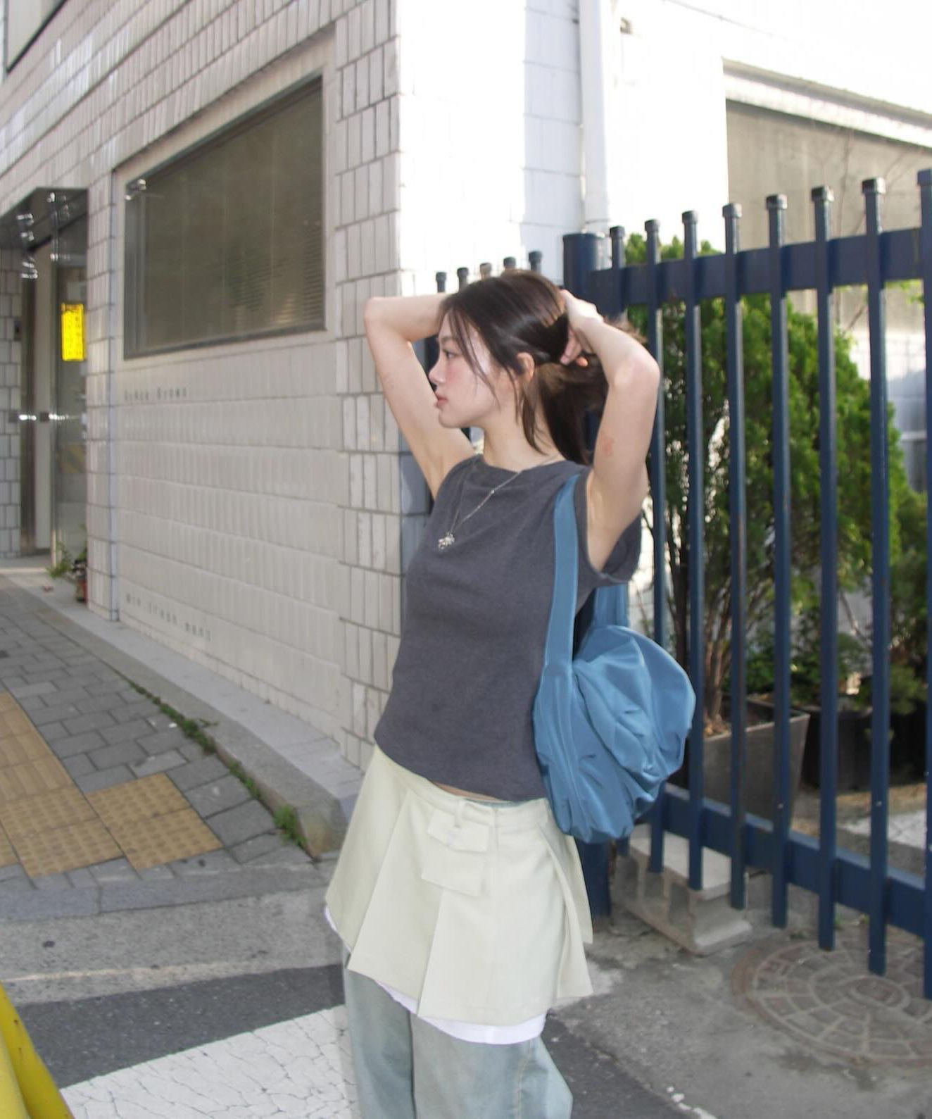 MUSINSA | ACOC Blooming Hobo Bag_Deep blue