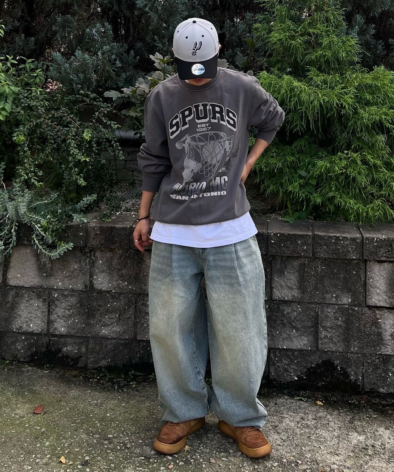 MUSINSA | LMC LMC x NEWERA TEAM LOGO SWEATSHIRT heather gray