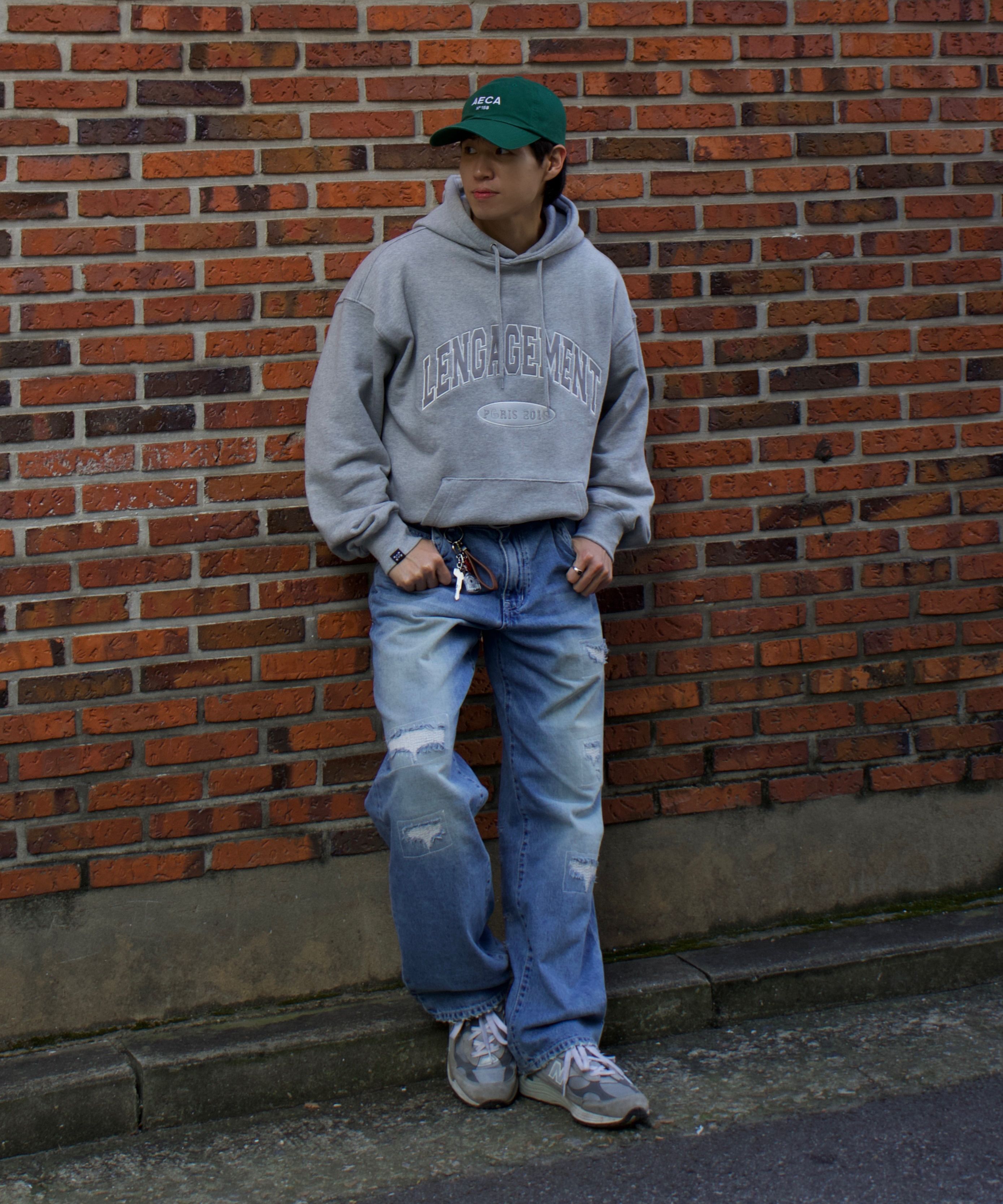 MUSINSA | AECA WHITE AECA LOGO CAP-GREEN