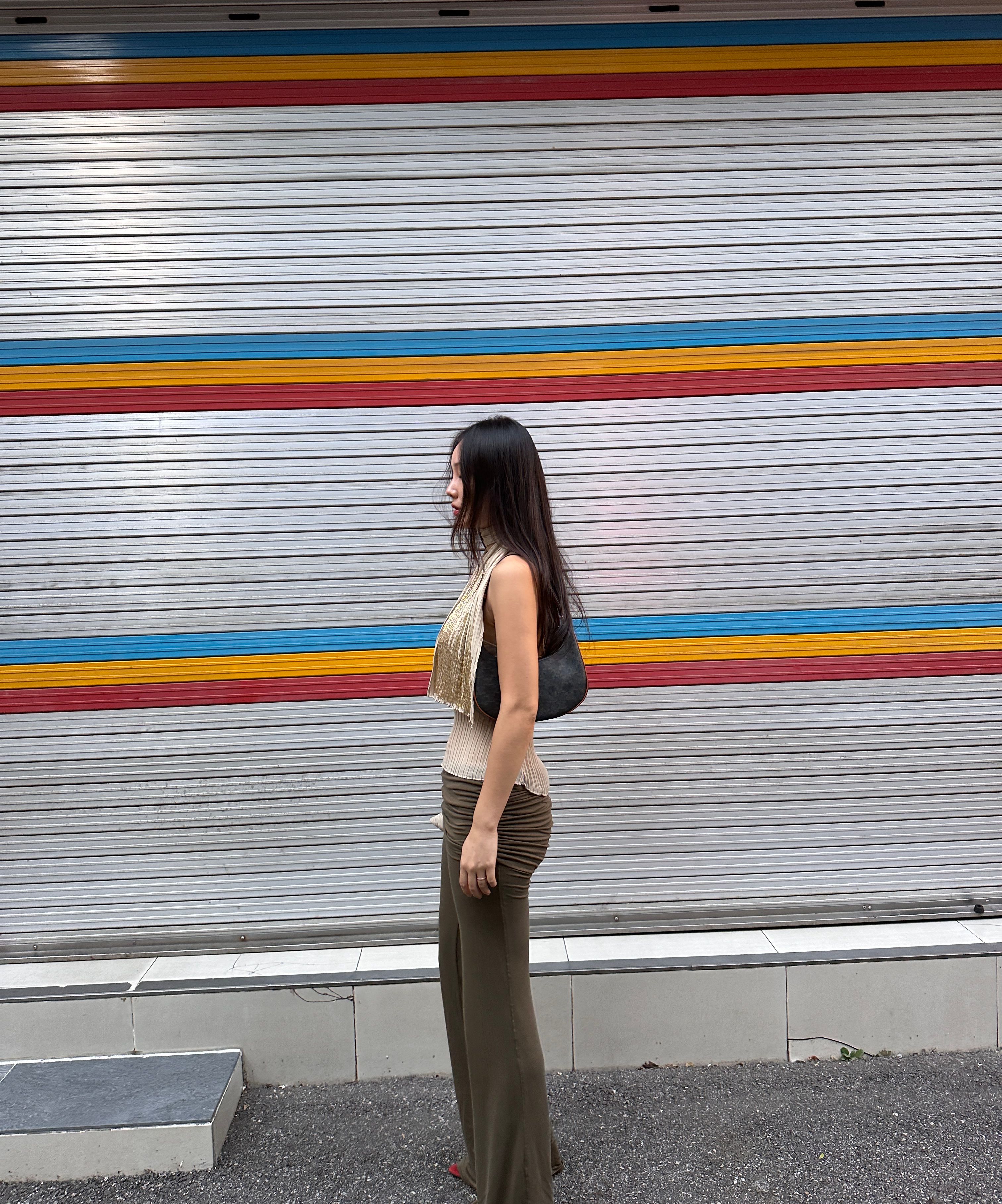 パンツ sculptor check track pants khaki MUSINSA | SCULPTOR Check Varsity Track Pants Khaki