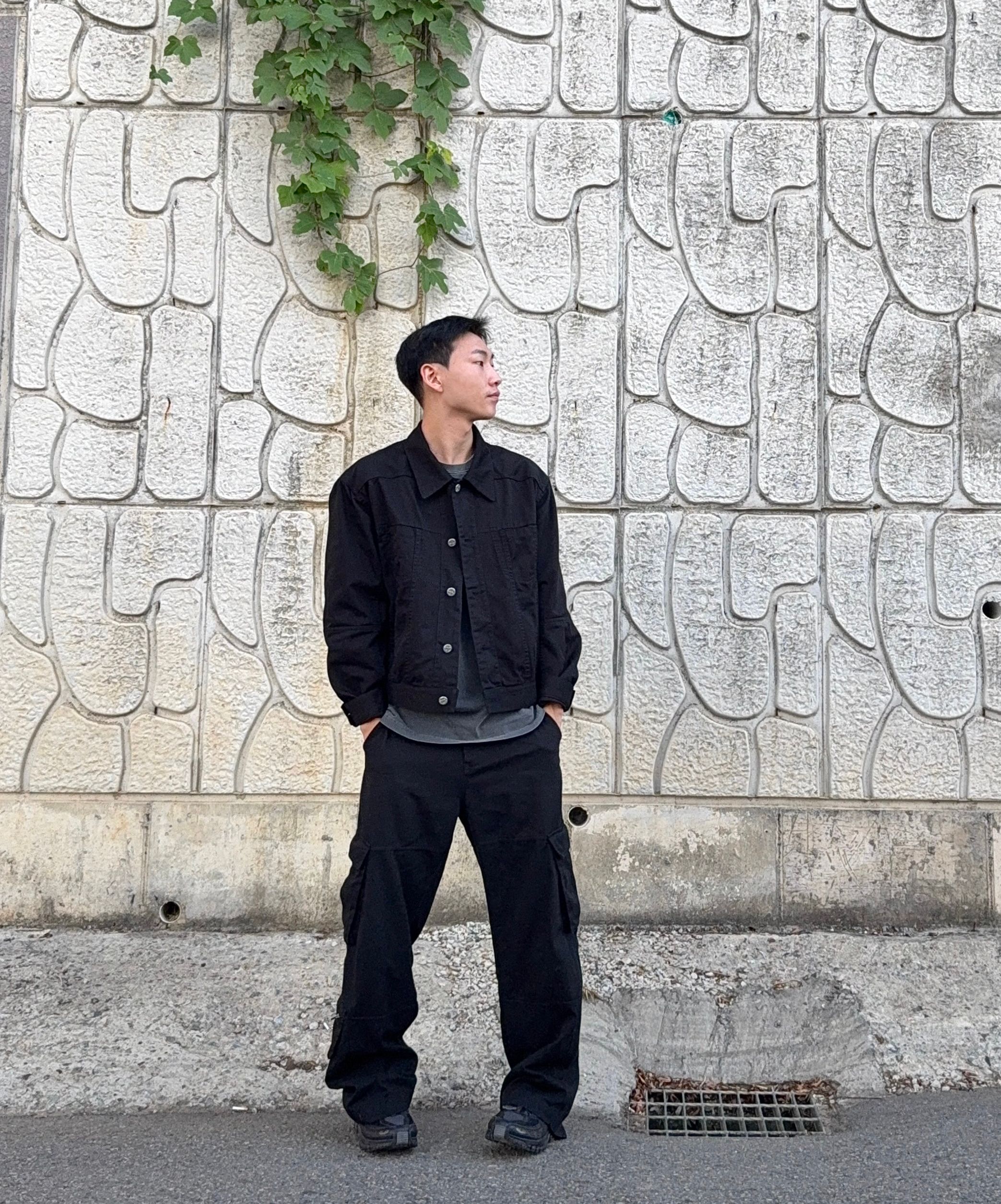 【美品】OPEN Yy LINEN CARGO PANTS CHARCOAL M Linen blend cargo pants Black | Mexx.com