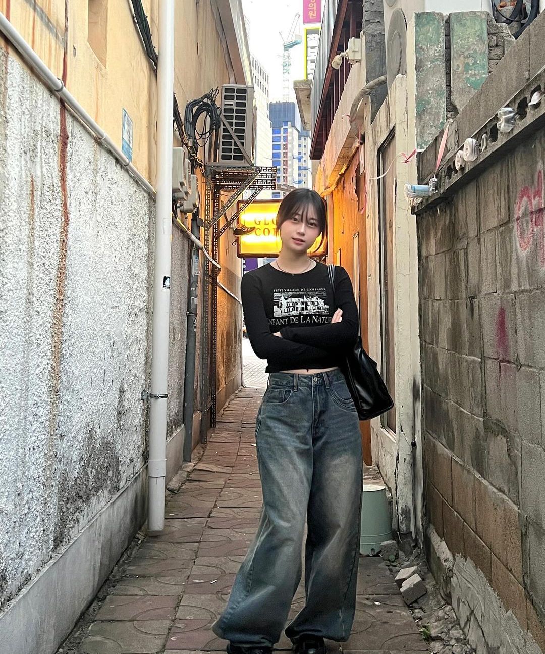 ★Odd Studio X SORANO BALLOON FIT DENIM SNAP BUTTON PANTS MUSINSA | ODDSTUDIO [ODD x SORANO] Balloon Fit Denim Snap