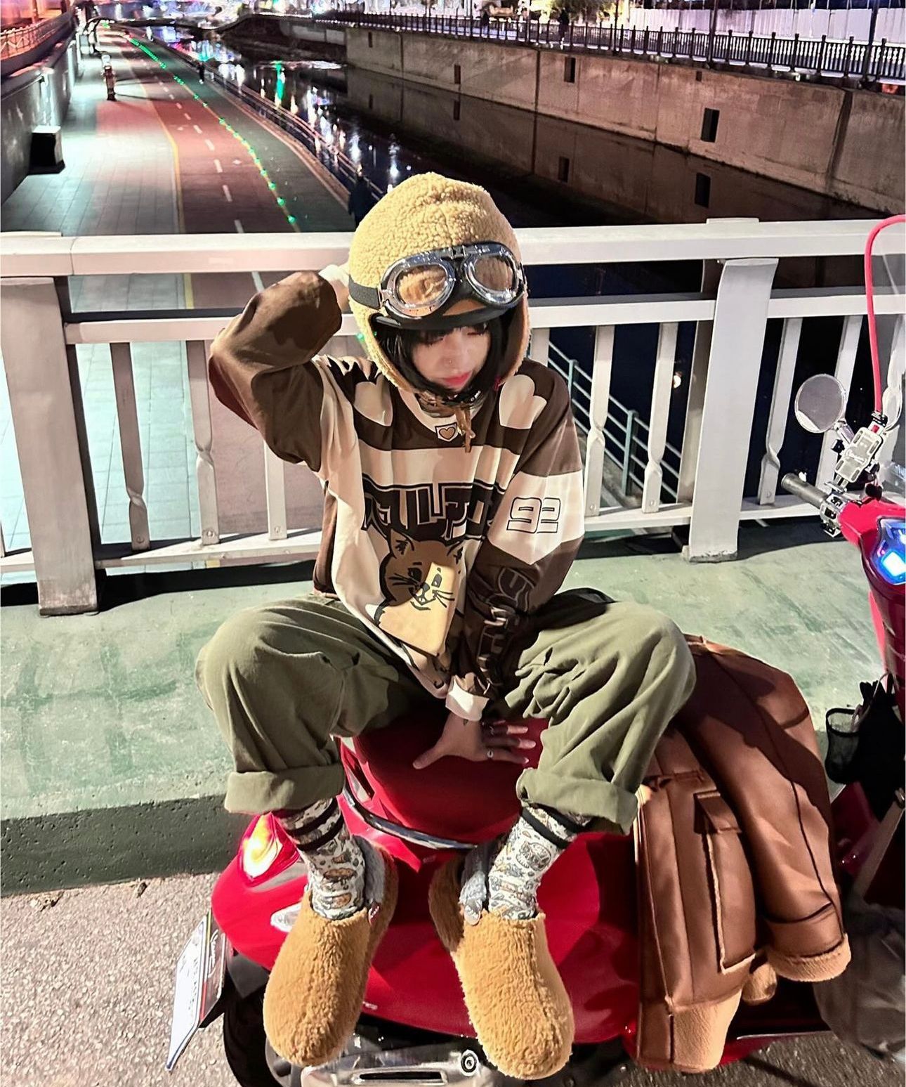 MUSINSA | CONTROBANAL3 One tuck wide cargo pants [khaki]