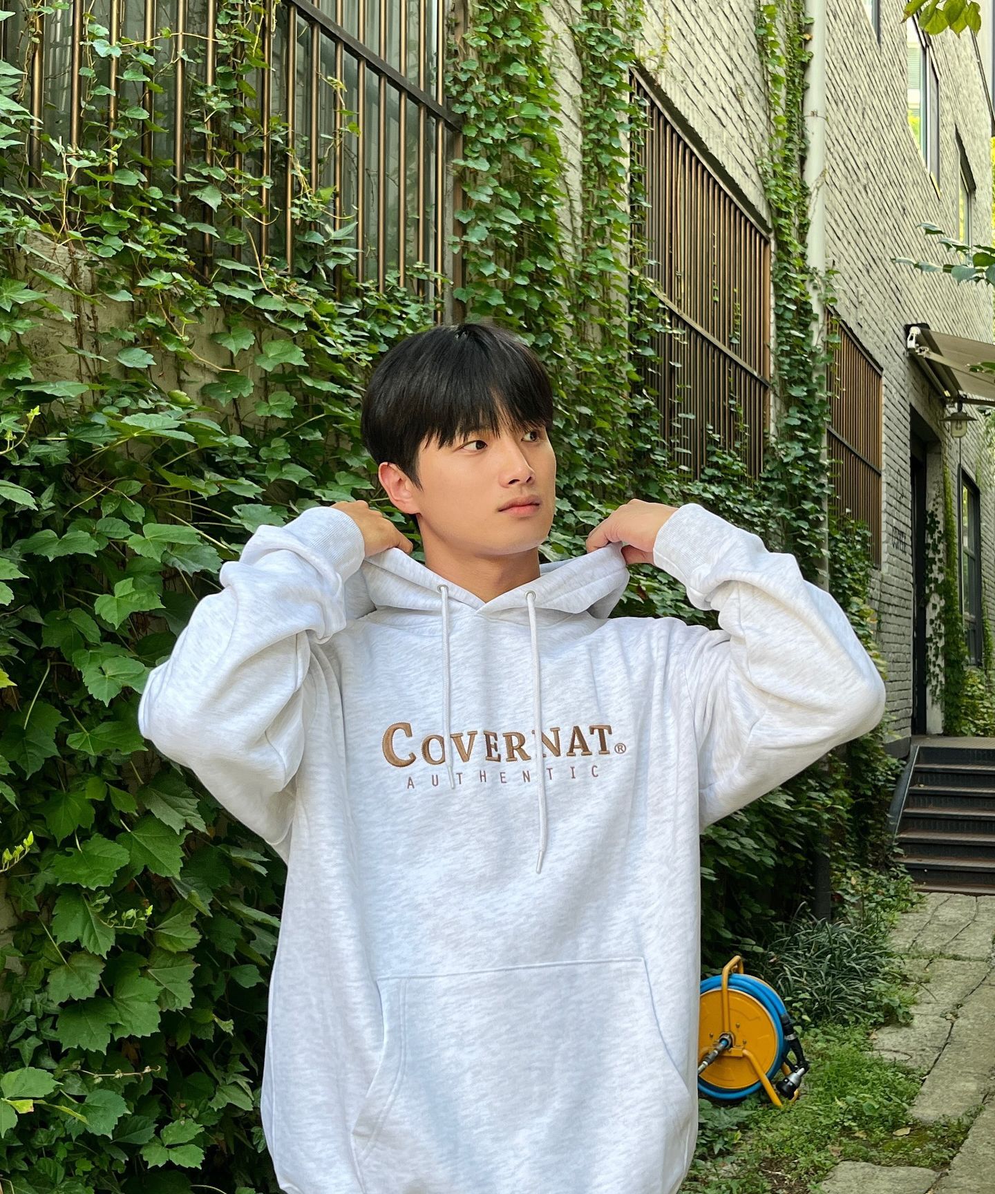 パーカー・フーディ COVERNAT Authentic Logo Hoodie Apple Green MUSINSA | COVERNAT Authentic Logo Hoodie Apple Green