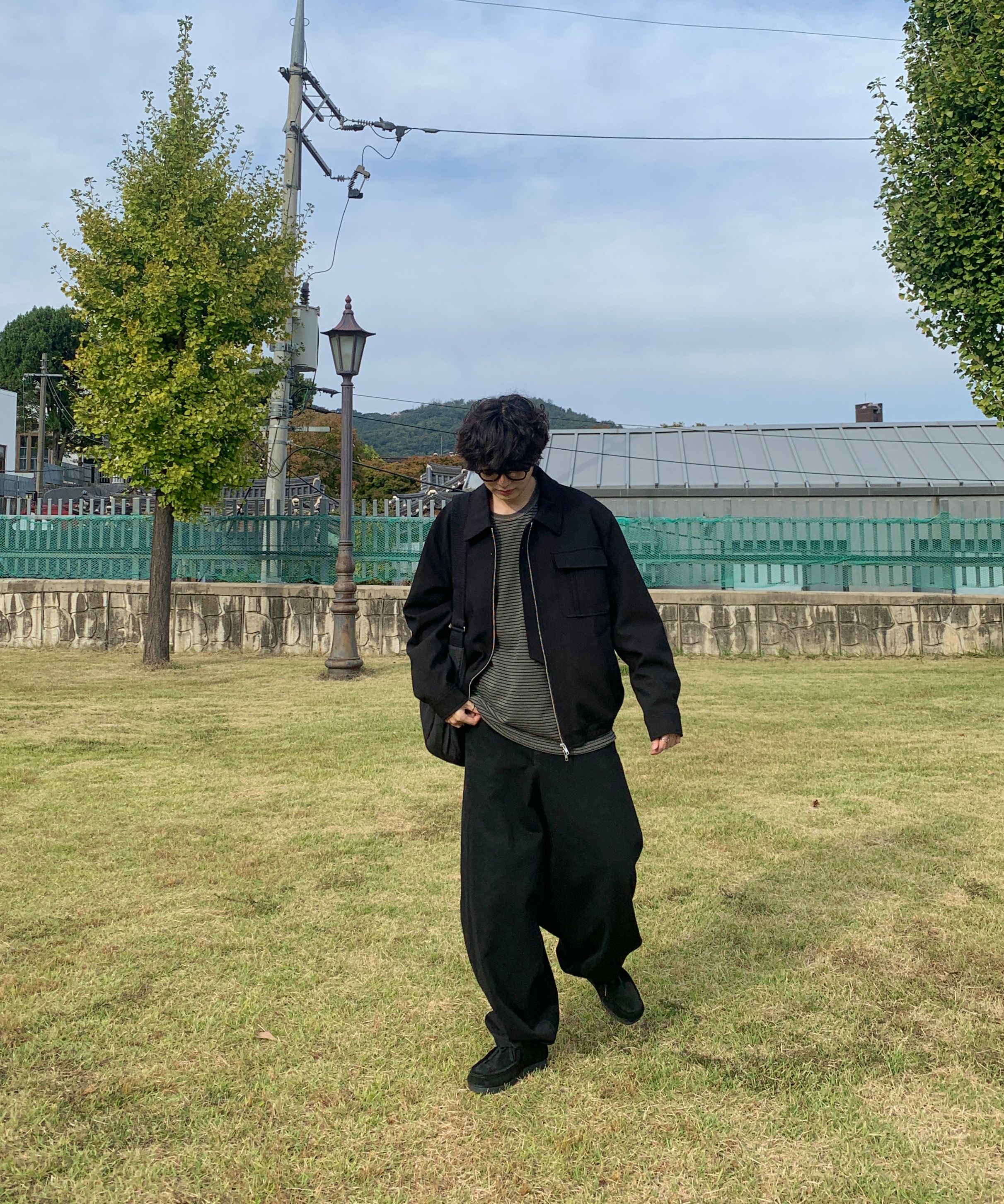 MUSINSA公式 | DRAW FIT Two-way placket wool zip-up blouson
