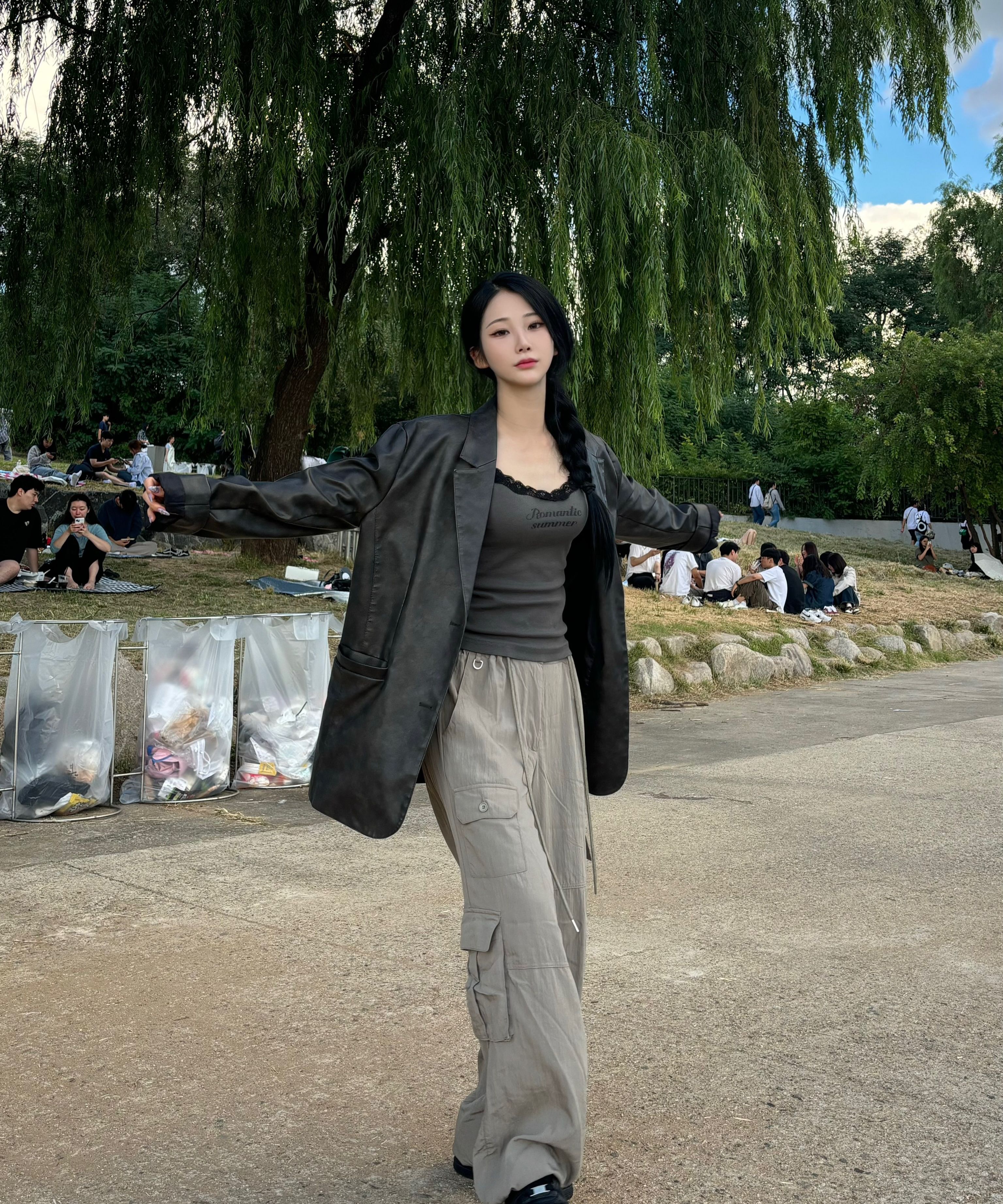 【ILLIGO】NYLON STRING CARGO BANDING PANTS (4 COLORS) MUSINSA | ILLIGO Nylon string cargo banding pants gray