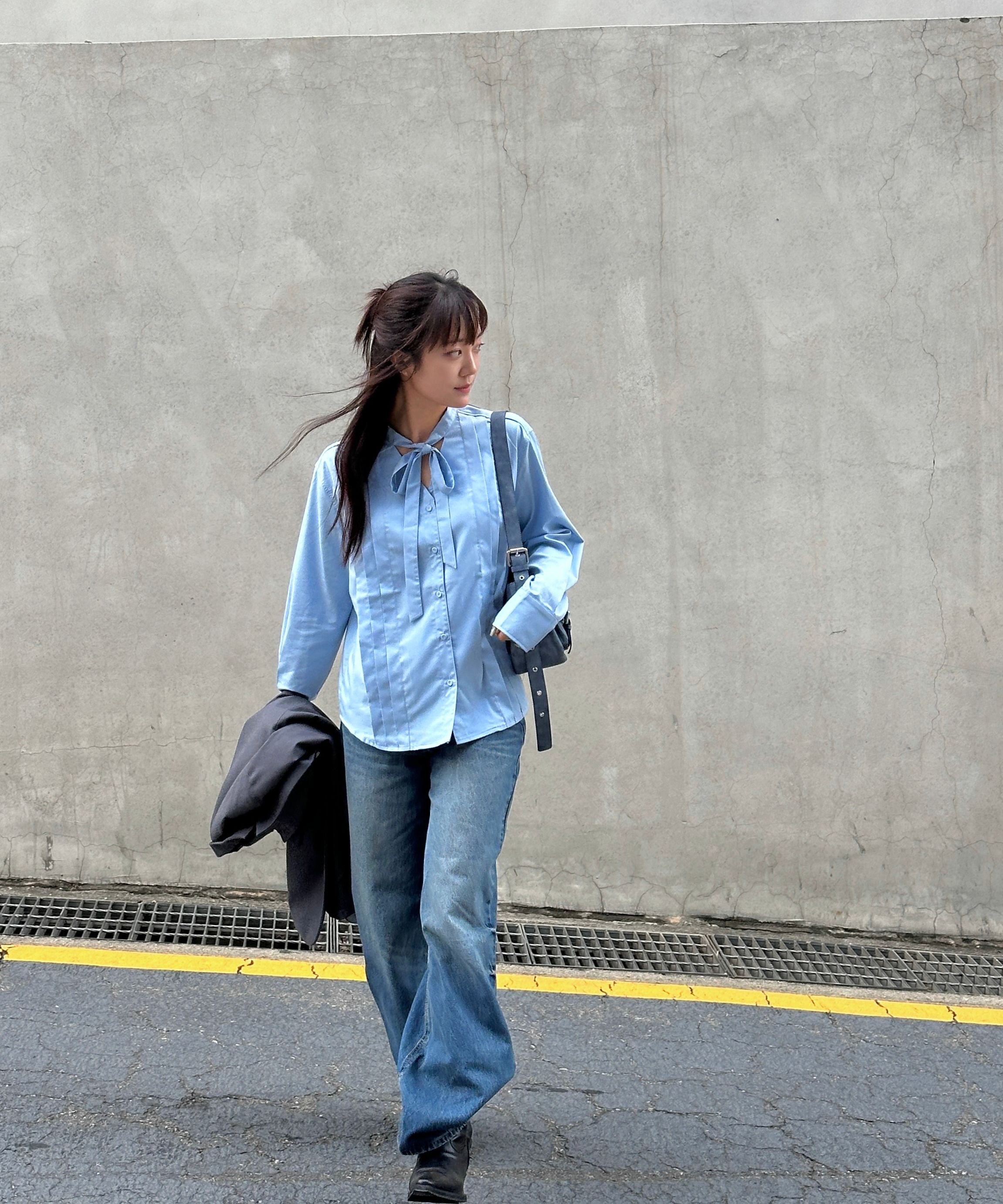 MUSINSA | SATUR (W) Rain Mid-rise Straight Denim Pants Union