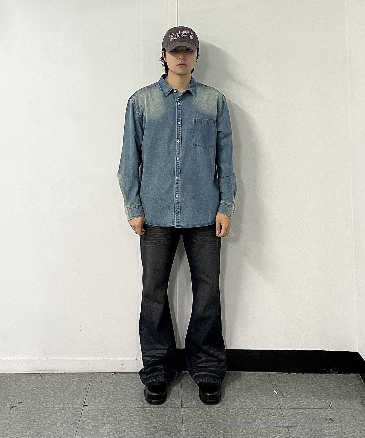 ●MILLO ARCHIVE● Spread Scroll Damage Ball Cap Vintage Navy MUSINSA | MILLO ARCHIVE Spread Scroll Damage Ball Cap