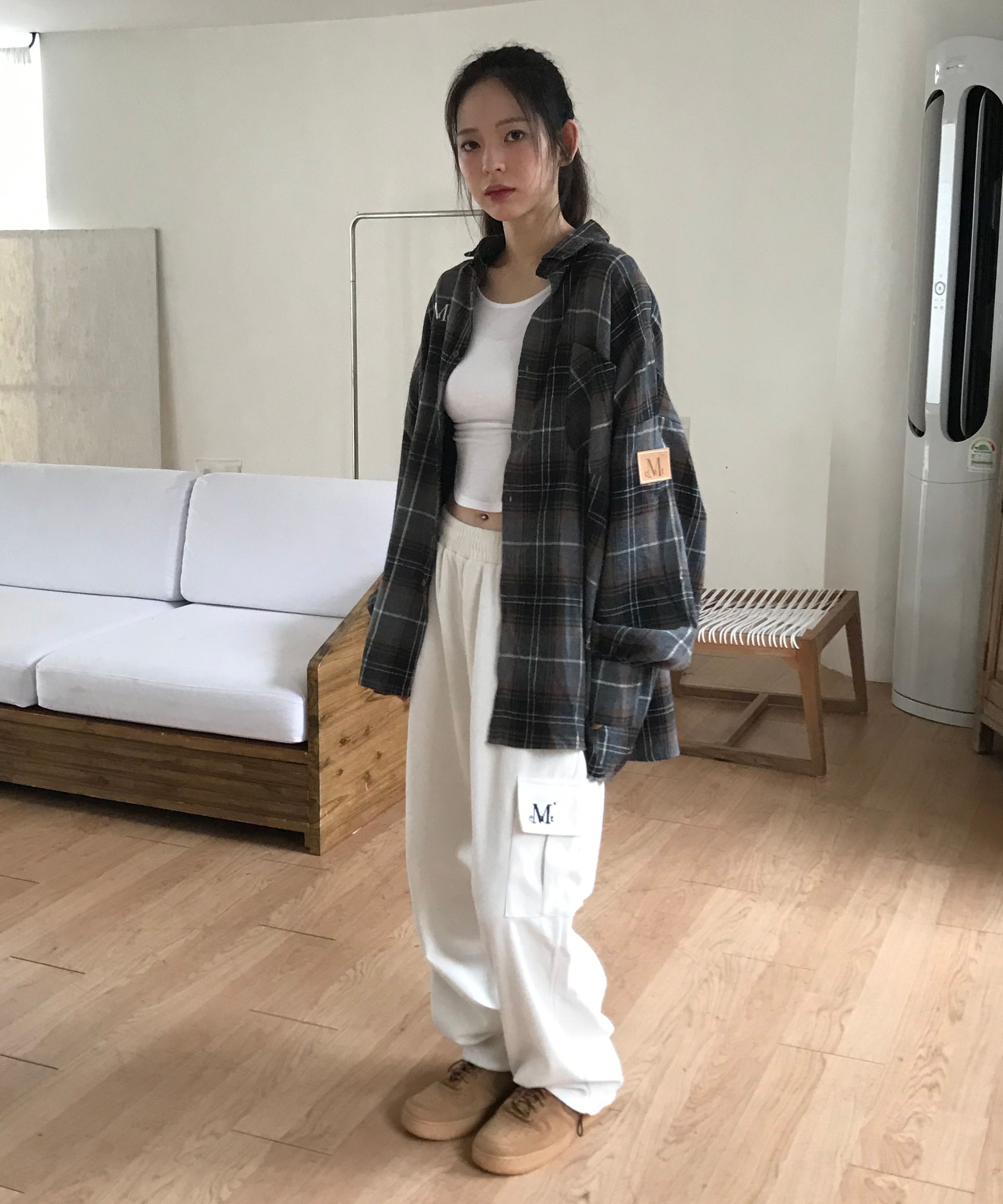 ★MUCENT★ Roaster Pocket Check Shirt Unisex P00000NI MUSINSA公式 | MUCENT Roaster Pocket Check Shirt (Unisex)