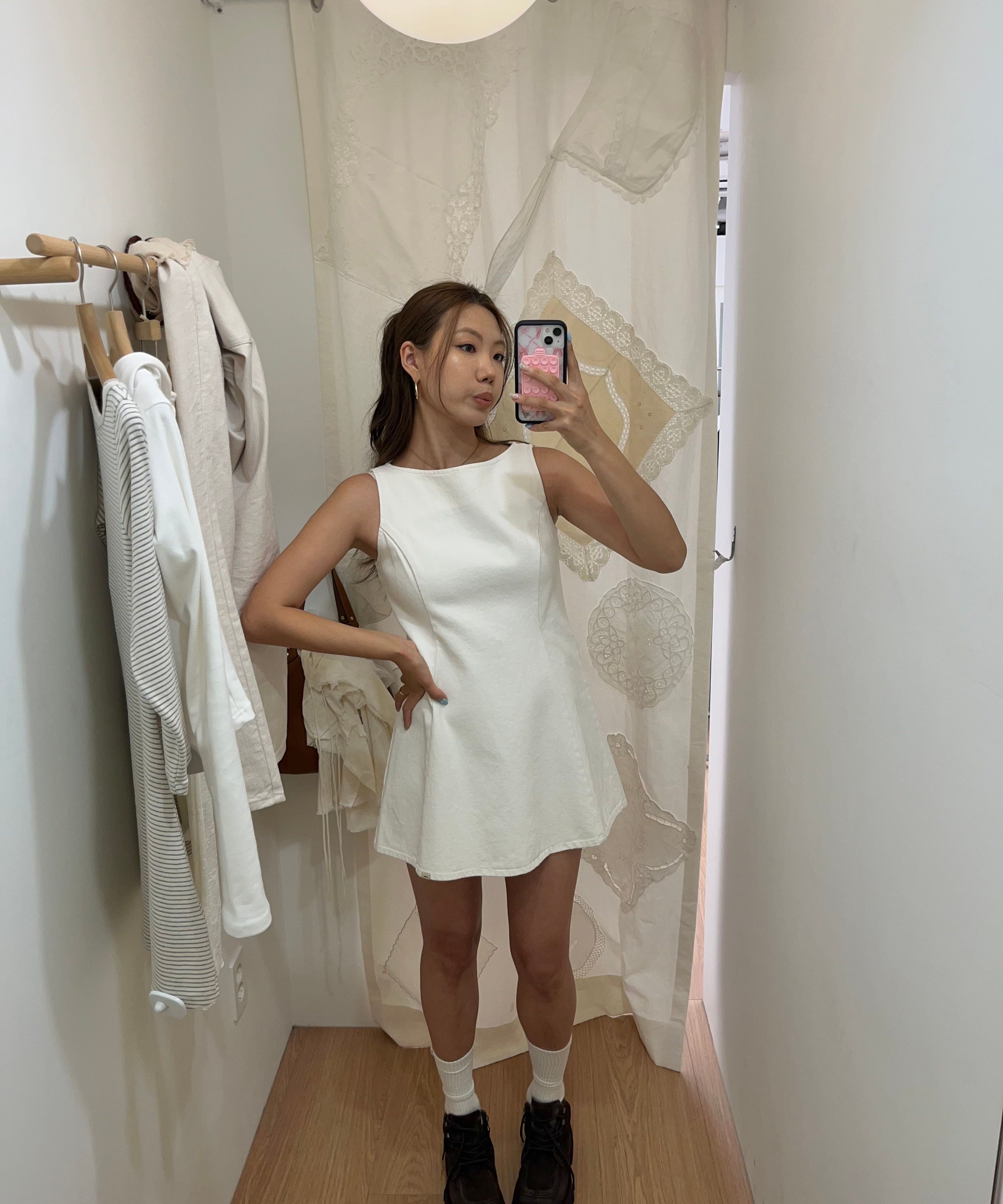 [GLOWNY] THE CHLOE DRESS ☆送料込☆ MUSINSA公式 | GLOWNY THE CHLOE DRESS (WHITE)