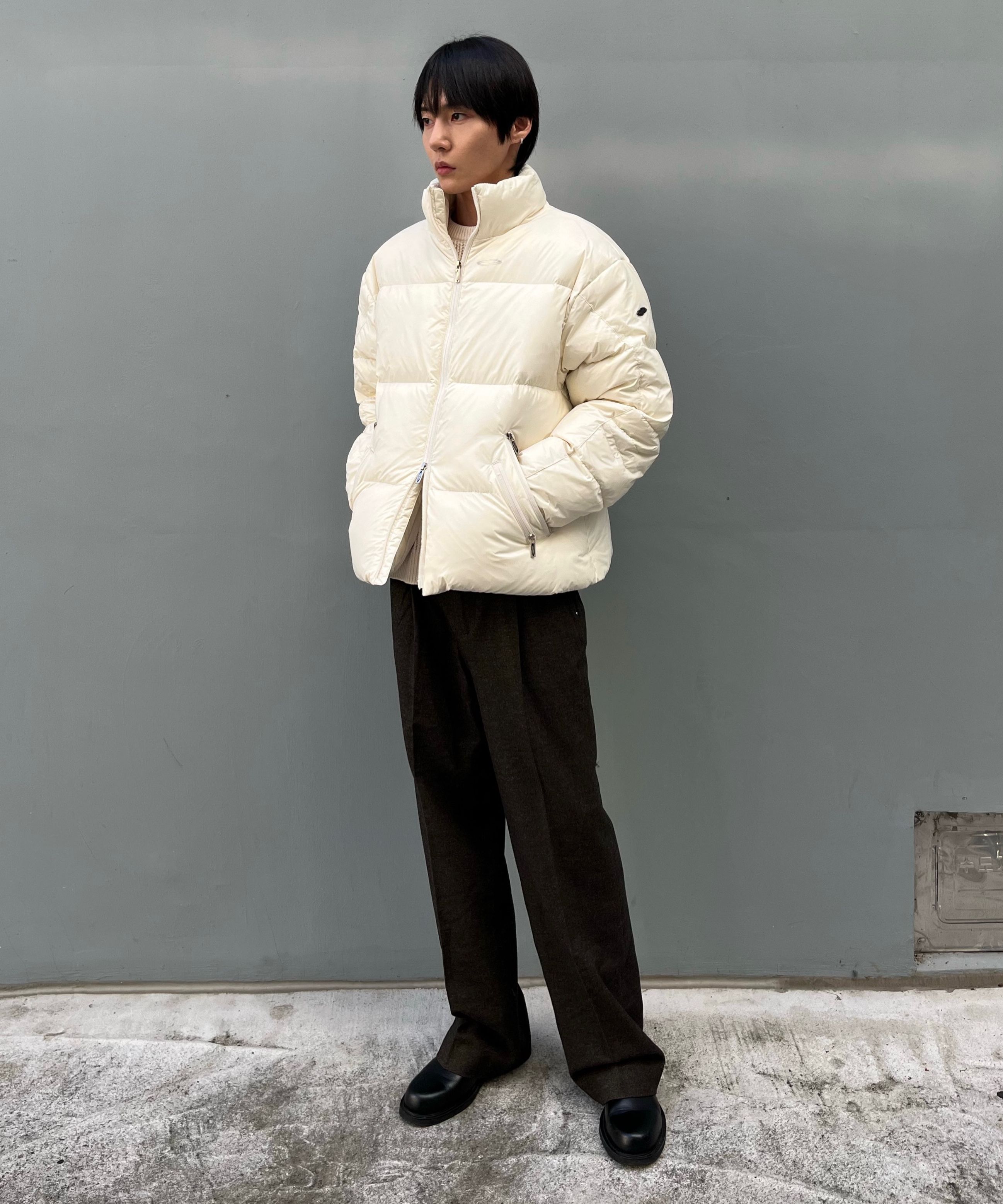 アウターその他 Opening Project Identity Down Jacket Light Gray Jumper/Coat - OPENING PROJECT