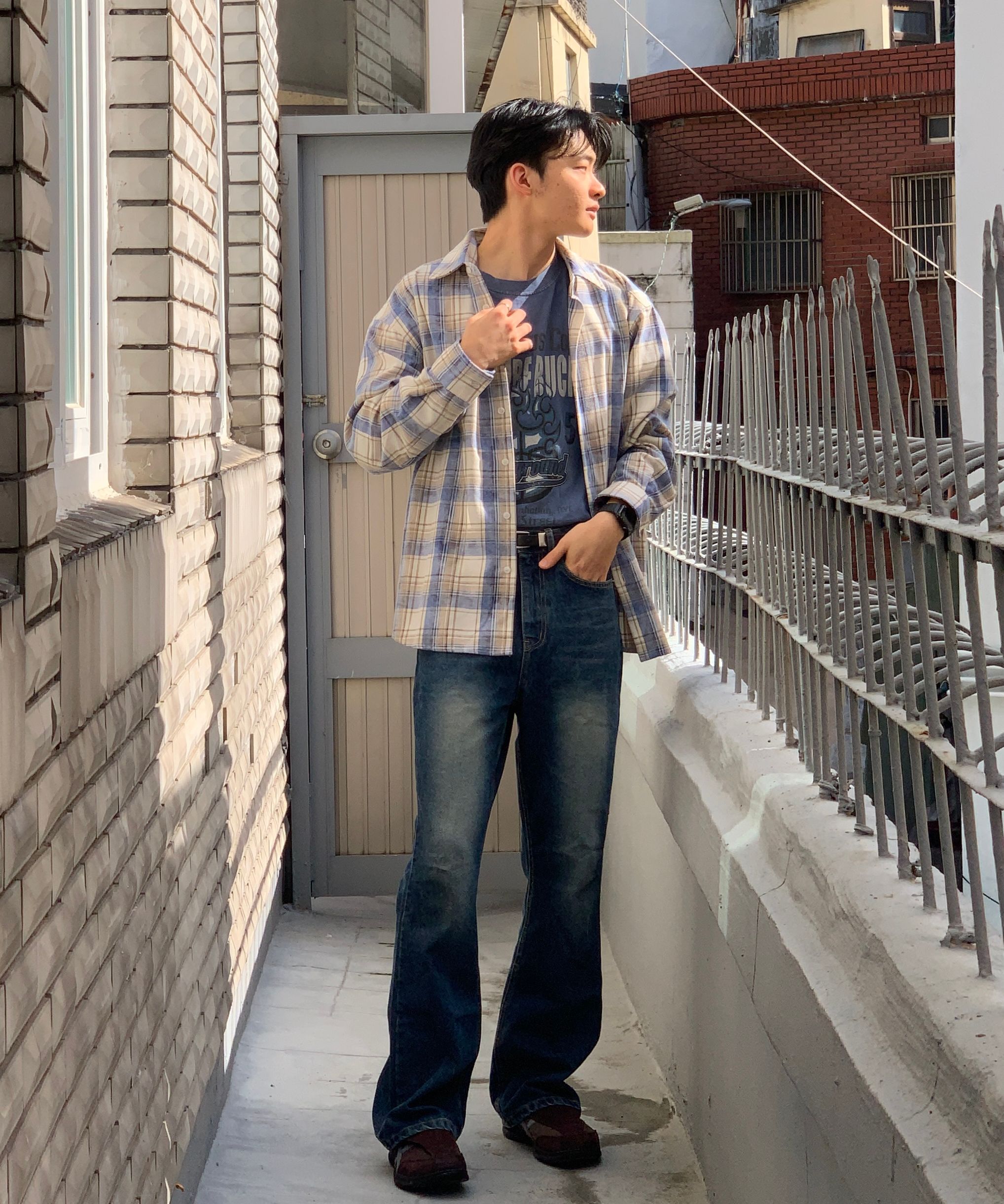 MUSINSA公式 | Codegraphy 90S VTG THE NERD Overfit Check