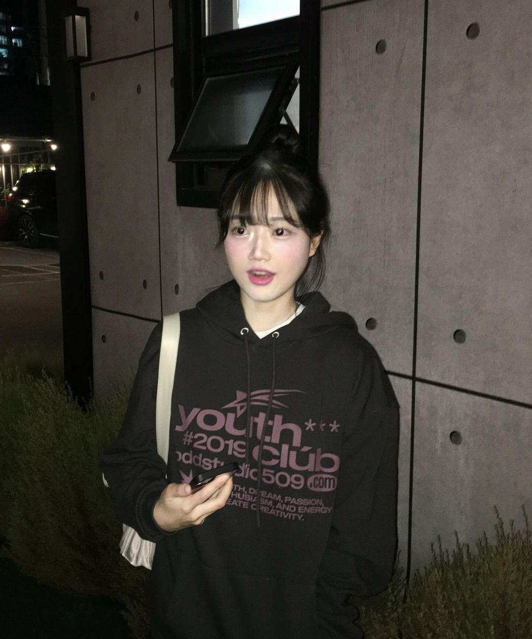MUSINSA | ODDSTUDIO Youth Club Typo Graphic Overfit Hoodie