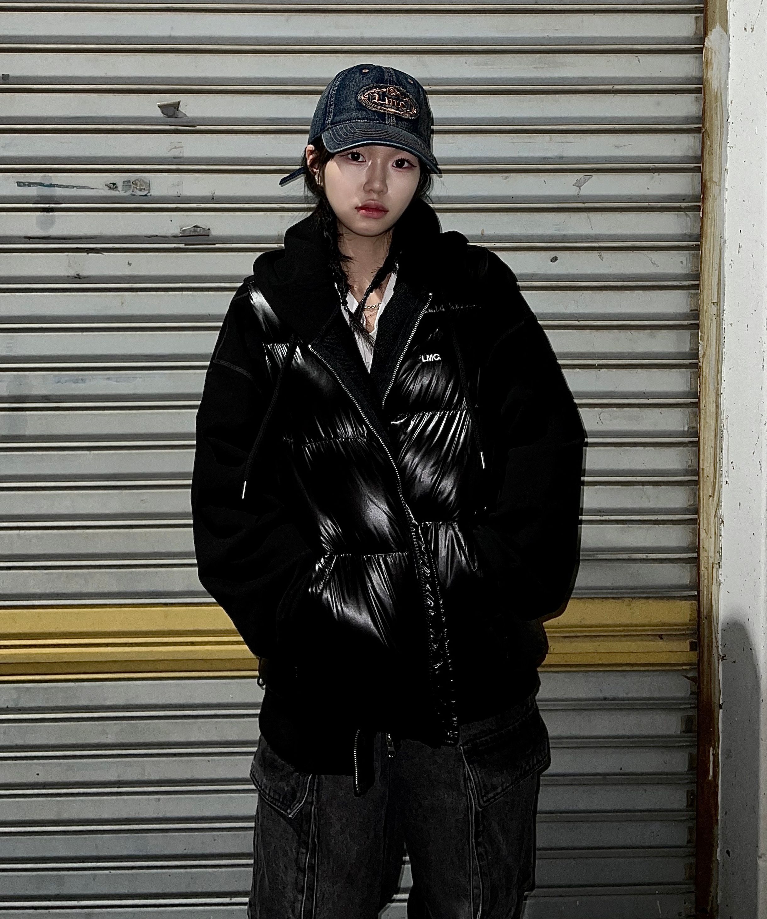 キャップ LMC WASHED DENIM GOTHIC OVAL 6PANEL CAP dark navy 0LM44FCP15 MUSINSA | LMC WASHED DENIM GOTHIC OVAL 6PANEL CAP dark navy