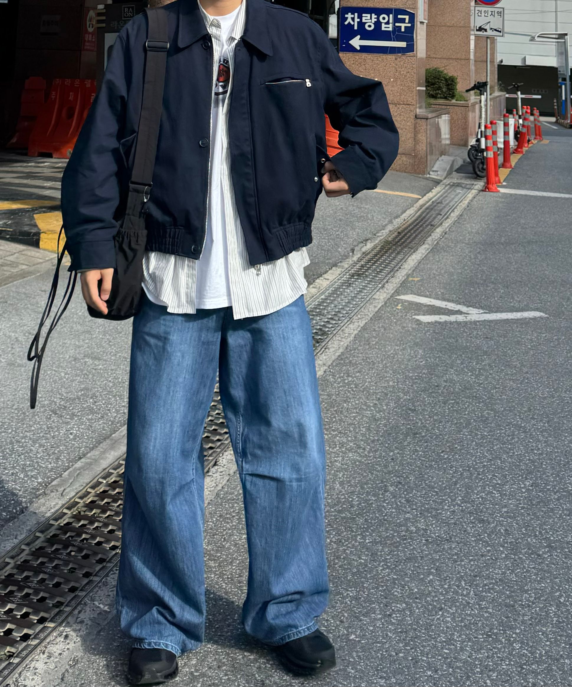 MUSINSA公式 | KIIMUIR ルーズフィットカラードジャケット_ネイビー