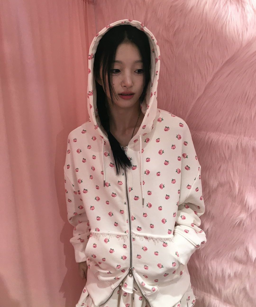 ● YOUHEE ● FLOWER PATTERN HOOD ZIP-UP SET MUSINSA | YOUHEE FLOWER PATTERN HOOD ZIP-UP WHITE