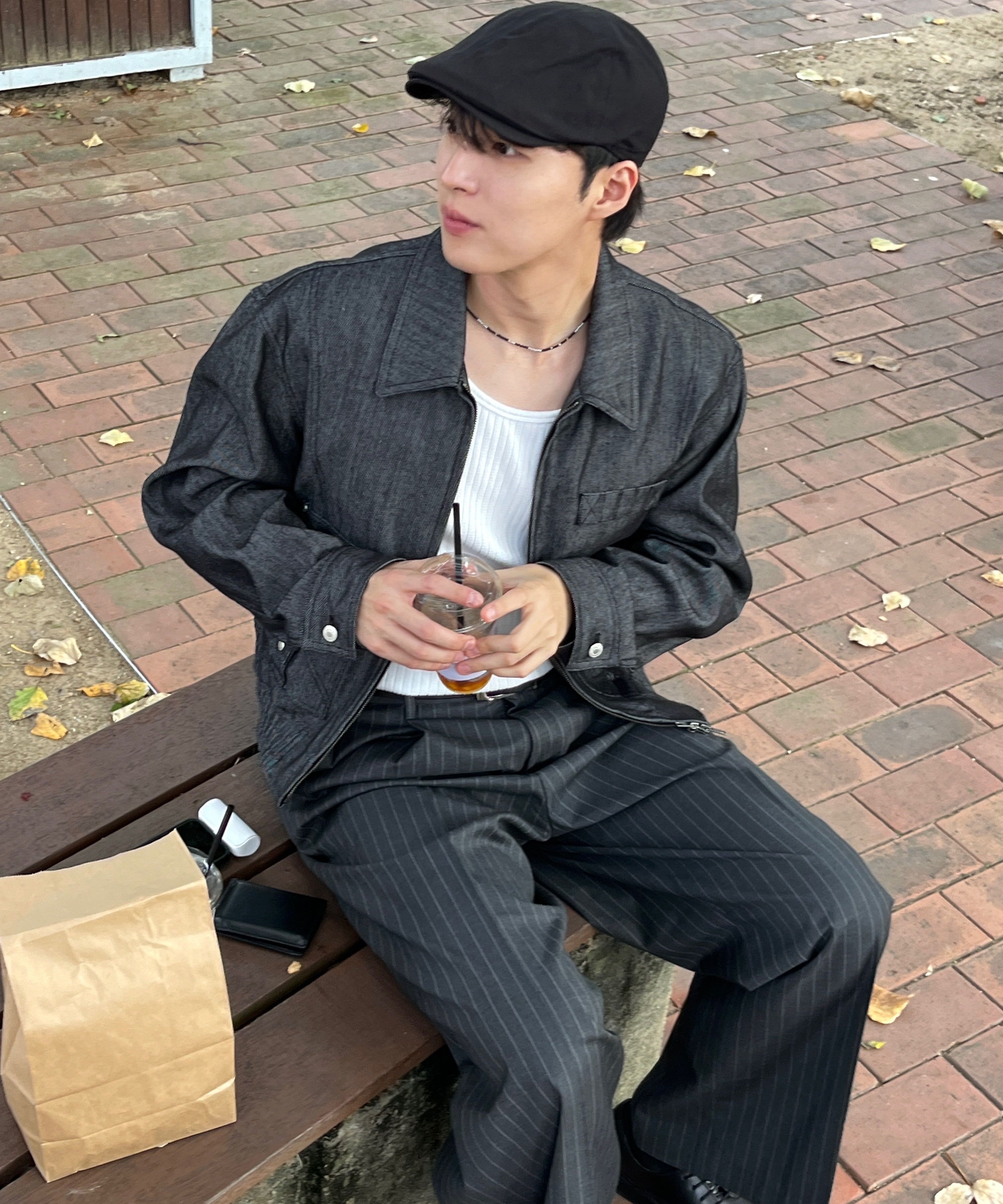 LMOOD blouson jacket 韓国ブランド 44サイズ Browse Snaps for This Item