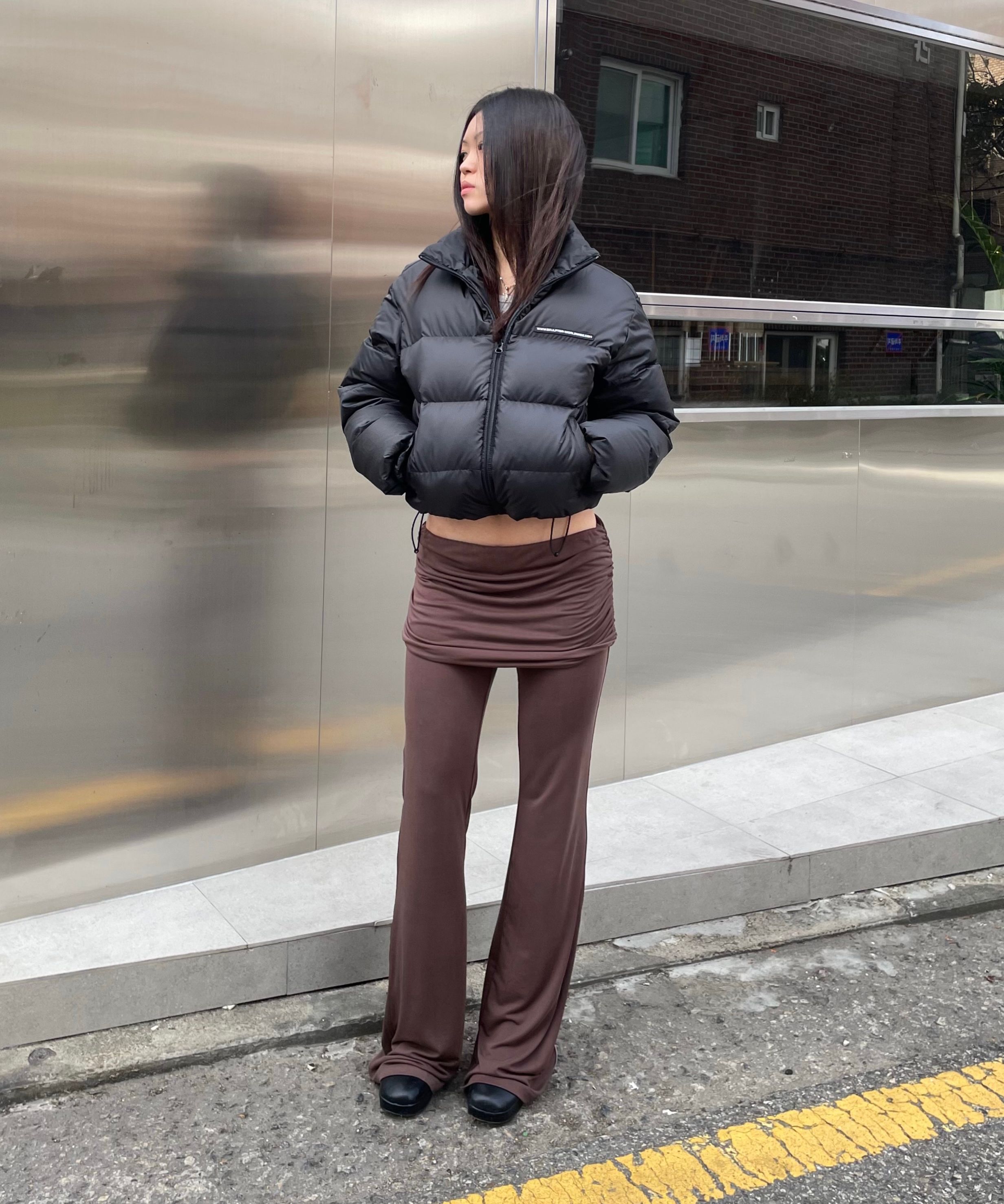 【SCULPTOR】Jersey Lowrise Track Pants Navy SCULPTOR® online store