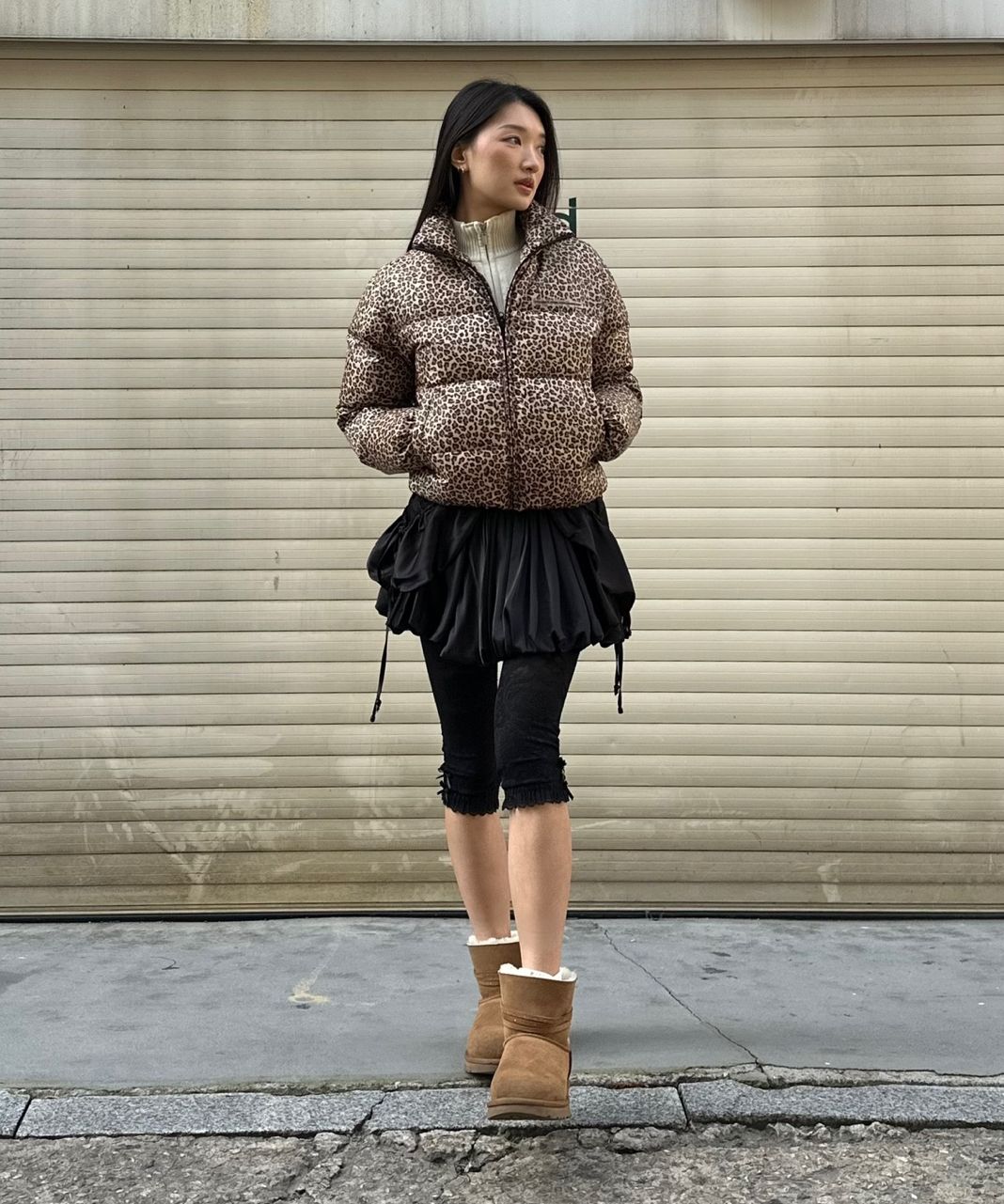 ジャケット・アウター SCULPTOR 107 Cropped Puffer Down 107 Cropped Puffer Down Leopard – Sculptor