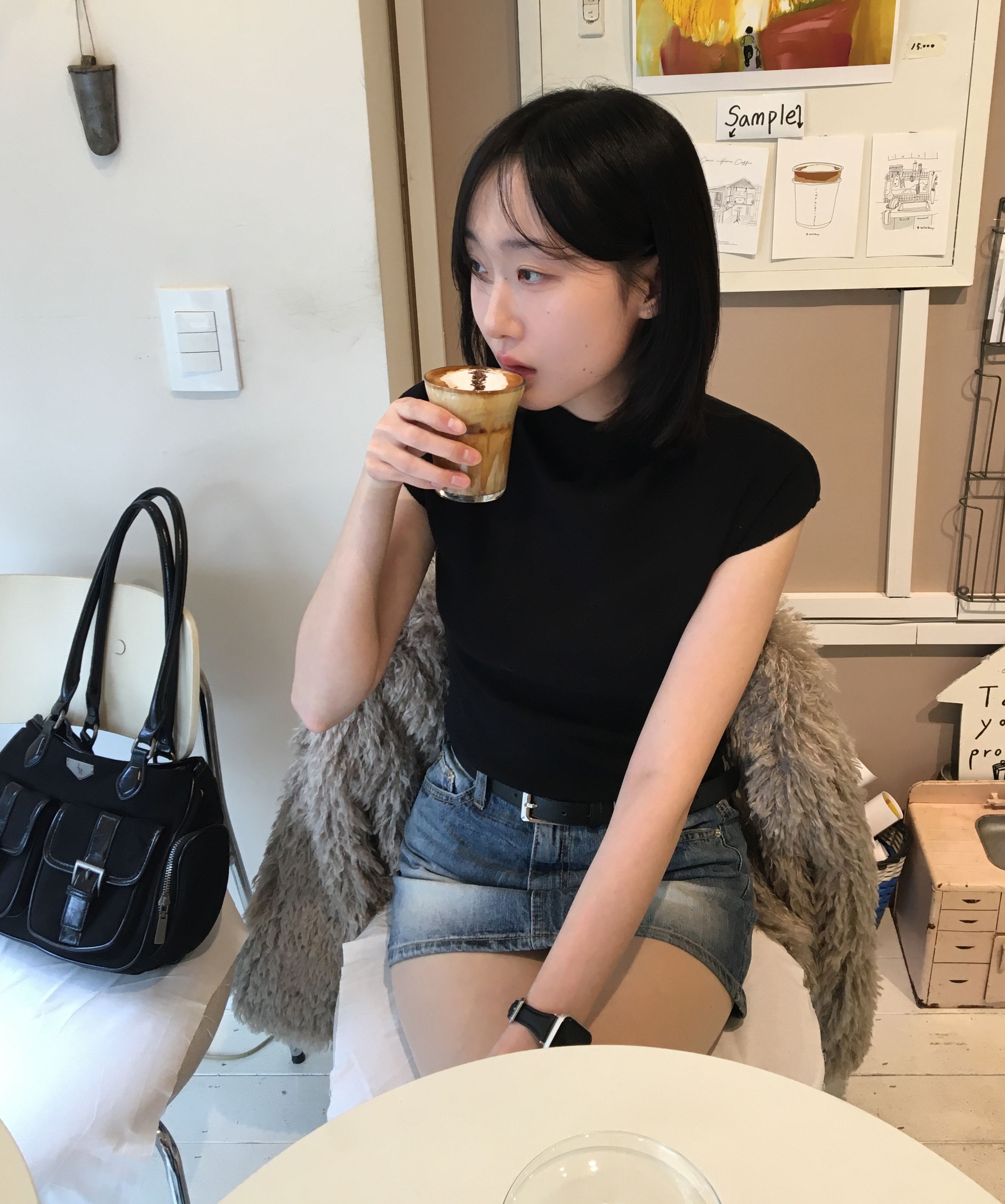 バッグ・カバンその他 [ LEATHERY ] Multi Pocket Suede Shoulder MUSINSA | LEATHERY Multi-pocket suede shoulder bag [BLACK]