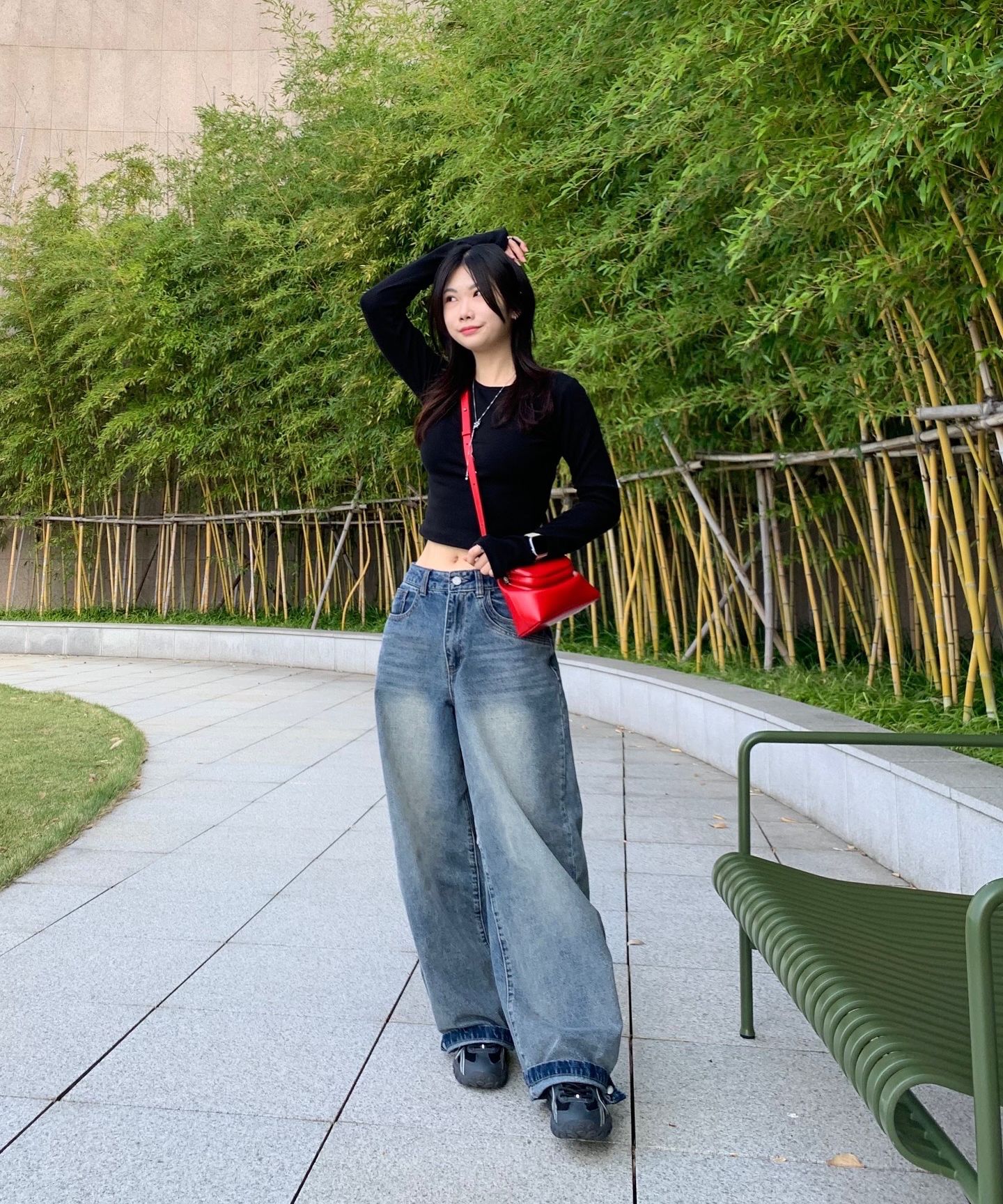 MUSINSA | ODDSTUDIO [ODD x SORANO] Balloon Fit Denim Snap