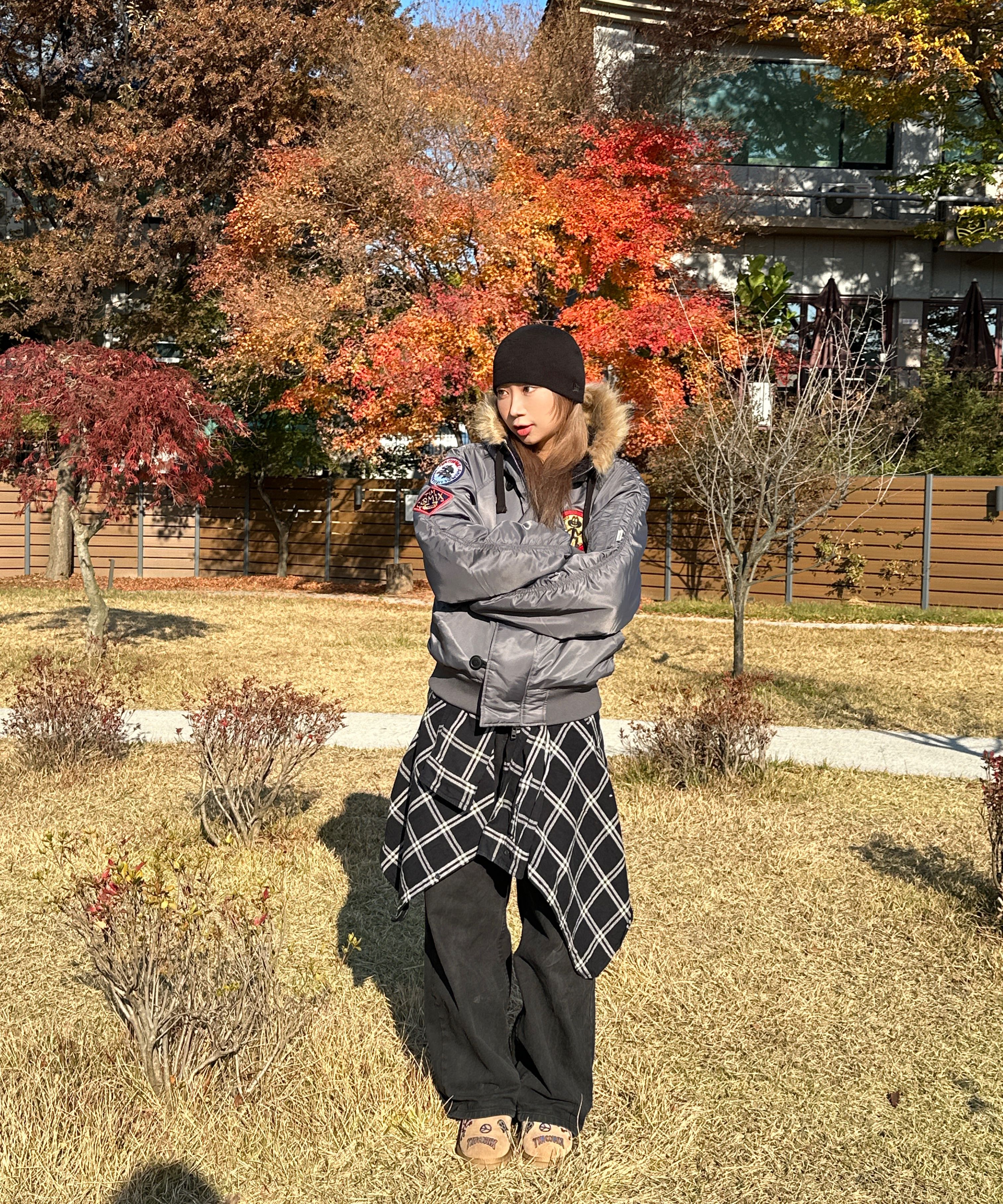 MUSINSA | TIMCOMIX Patched MA-1 Hooded Deck Jumper_Khaki