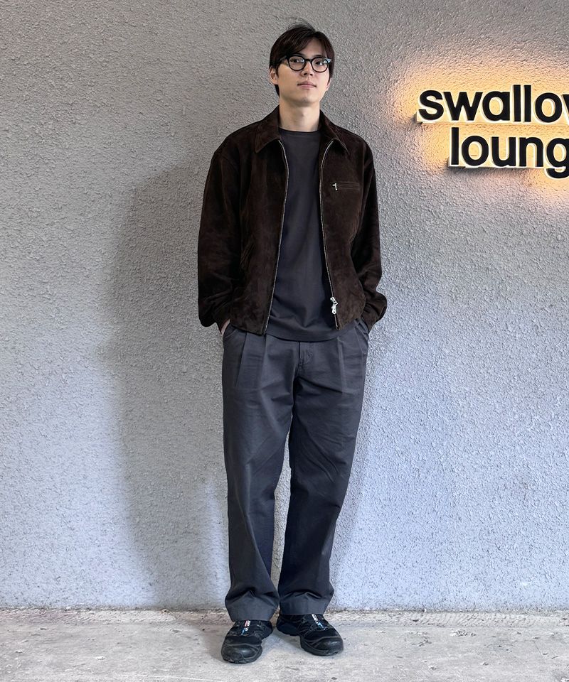 MUSINSA公式 | ANOTHER OFFICE Leather Work Jacket (Dark Brown)