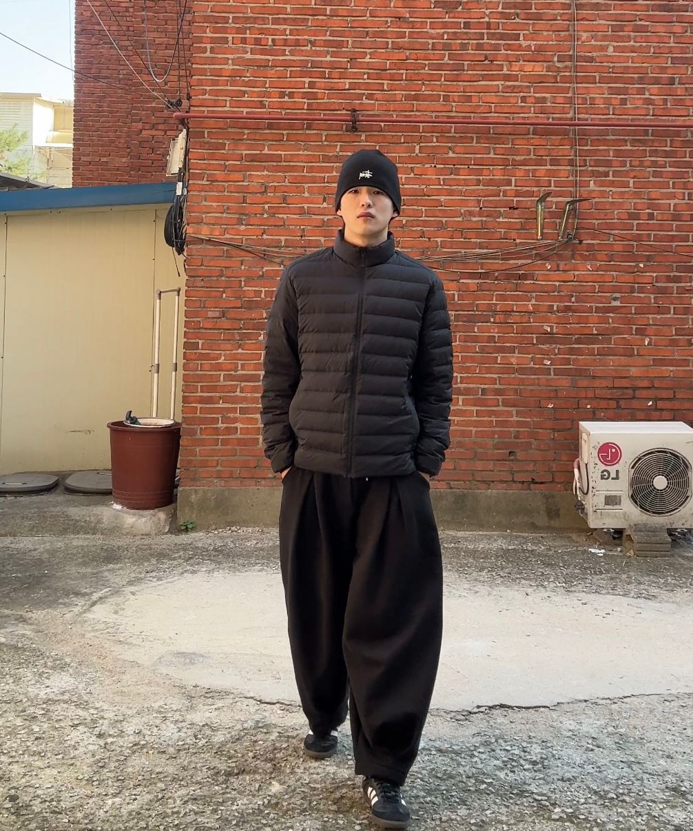 ANGLAN アングラン バルーン オーバーオール ブラック musinsa MUSINSA