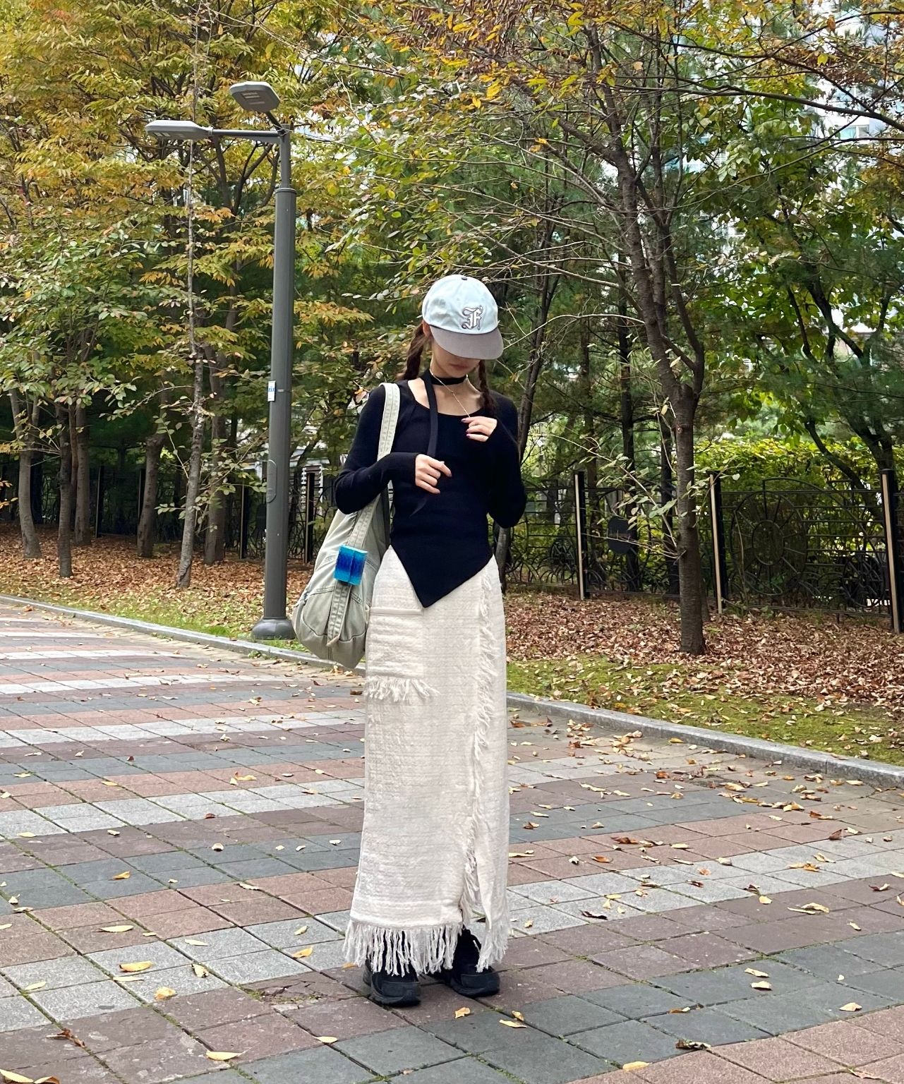 MUSINSA | SCULPTOR Washed Denim Duffle Bag Washed Blue