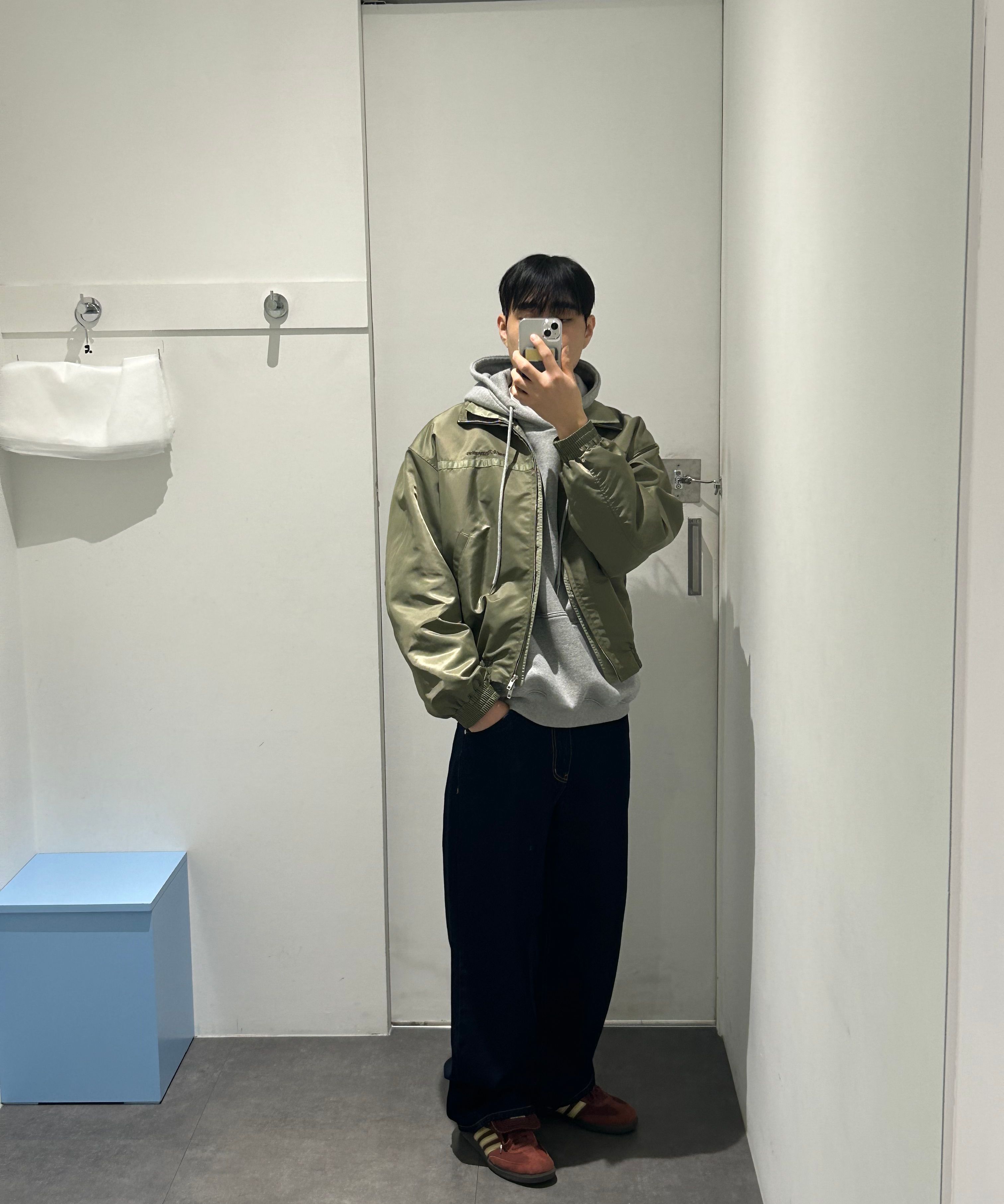 ☆送料・関税込☆Rest&Recreation★LAYERED NYLON JACKET★ MUSINSA | REST&RECREATION LAYERED NYLON JACKET - NAVY