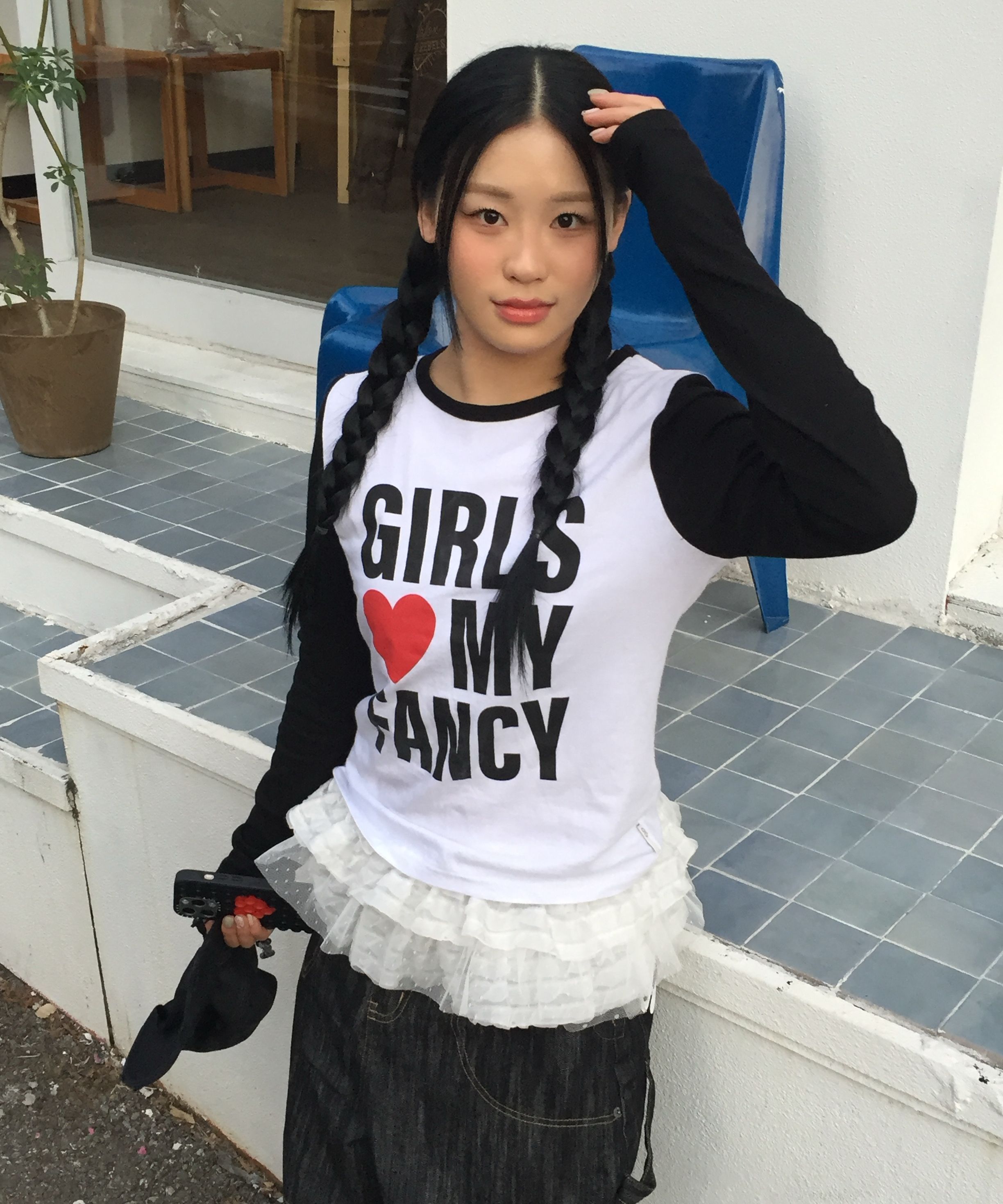 ☆NASTY FANCY CLUB☆ Girls My Fancy Long Sleeve BLACKF24ZB06 GIRLS MY FANCY LONG SLEEVE (BLACK)_F24ZB068 - FANCY CLUB
