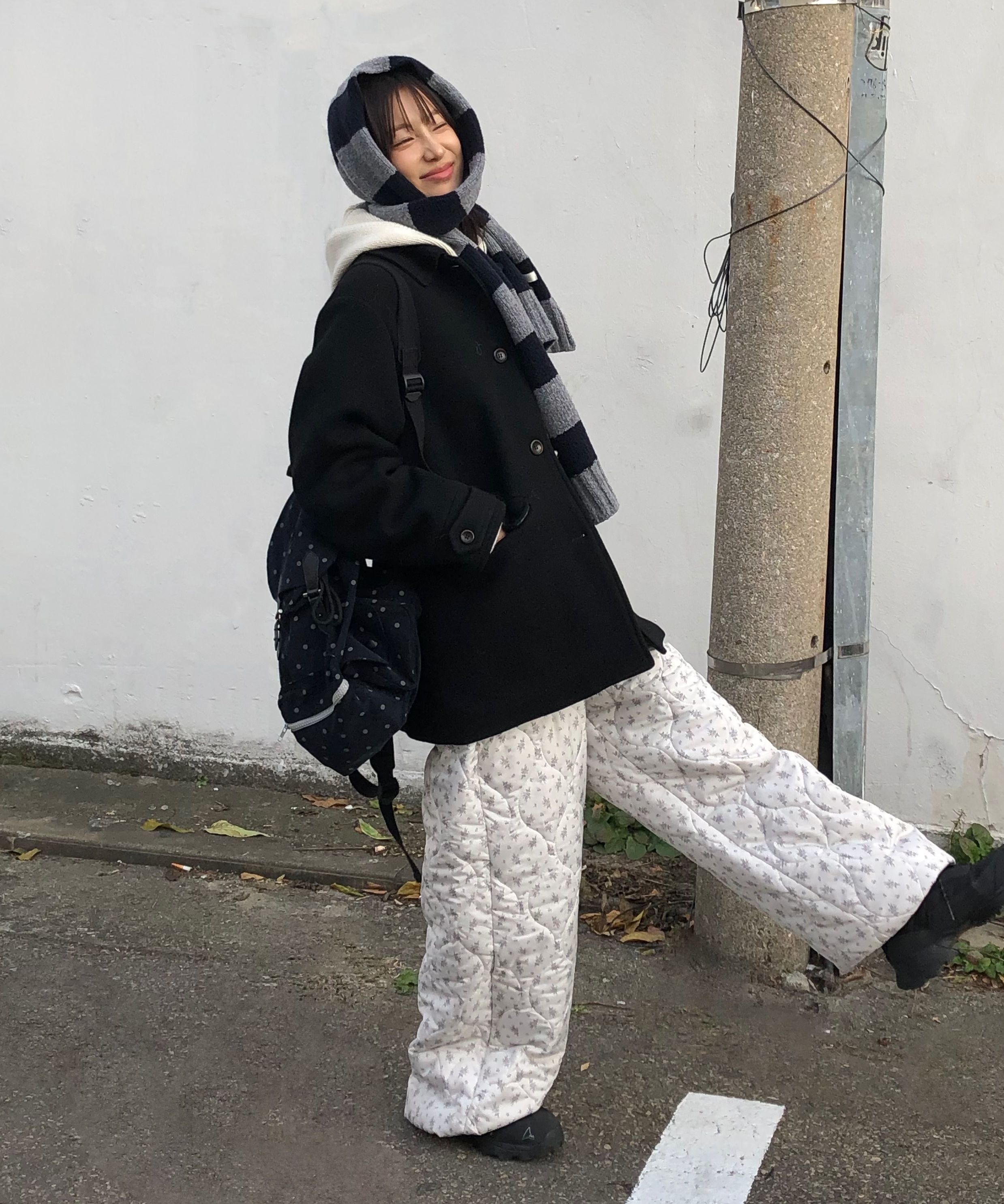 ◇OHESHIO◇ STRIPE PATTERN MUFFLER PURPLE BLUE stripe pattern muffler, purple blue | ファッション通販サイト