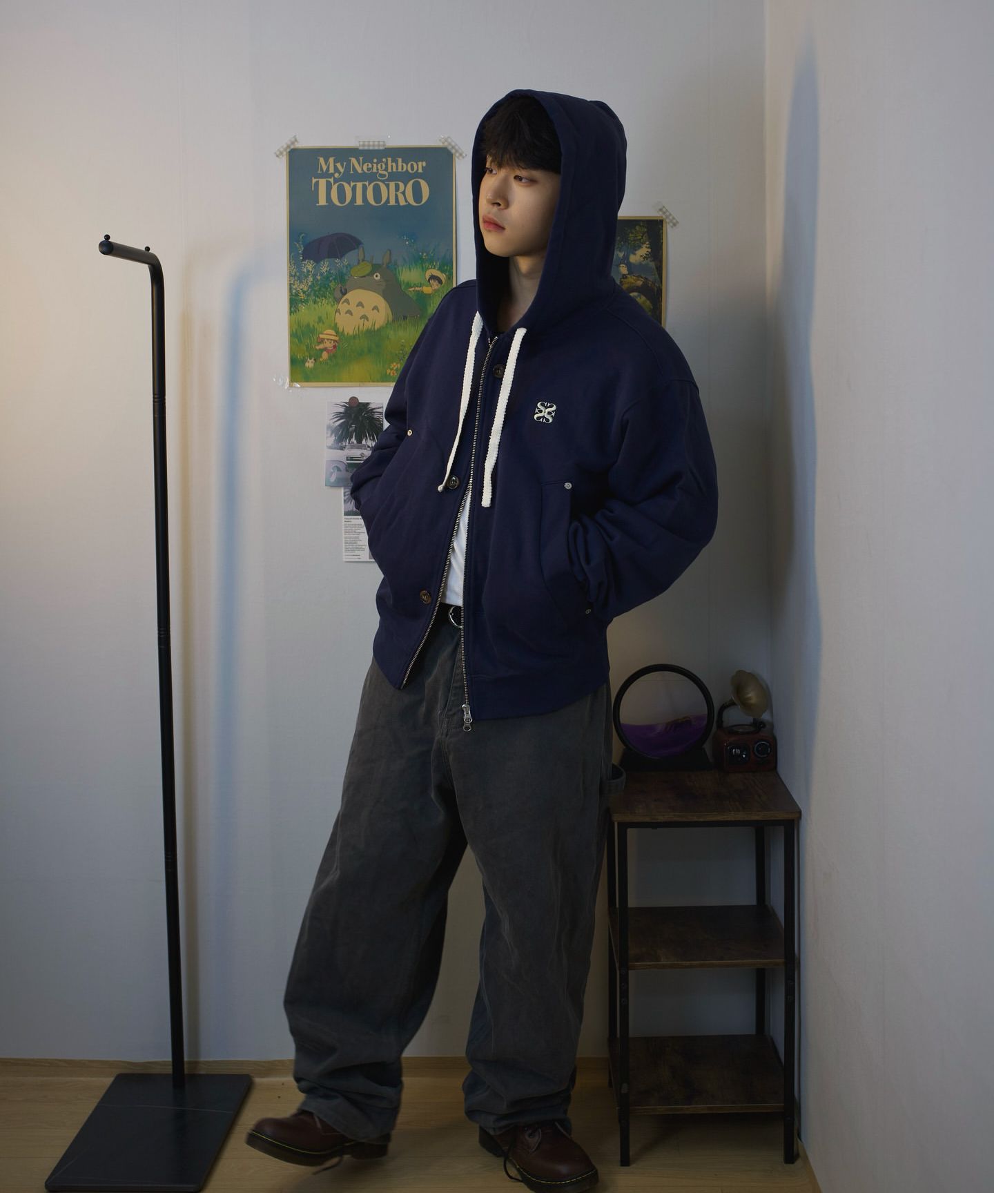 MUSINSA公式 | SATUR Theo Cotton All Day Hooded Zip-up