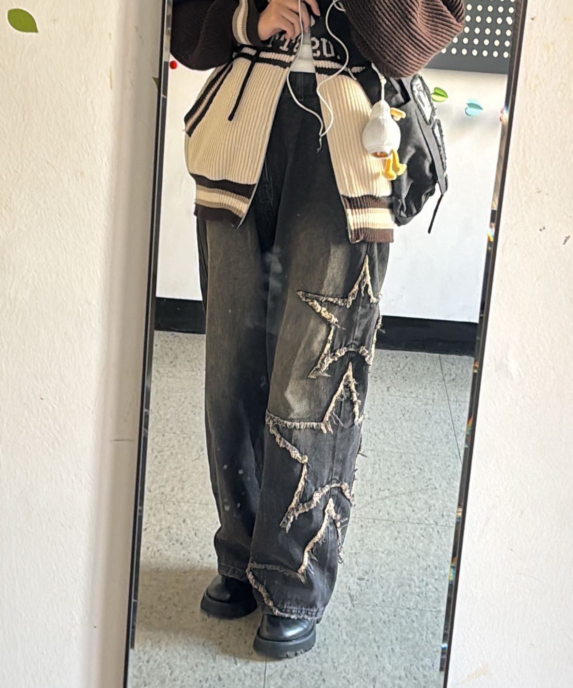 パンツ XTONZ XP178 Star Damage Vintage Washed Denim Pants BLACK xp1 MUSINSA | XTONZ XP178 Star Damage Vintage Wash Denim Pants