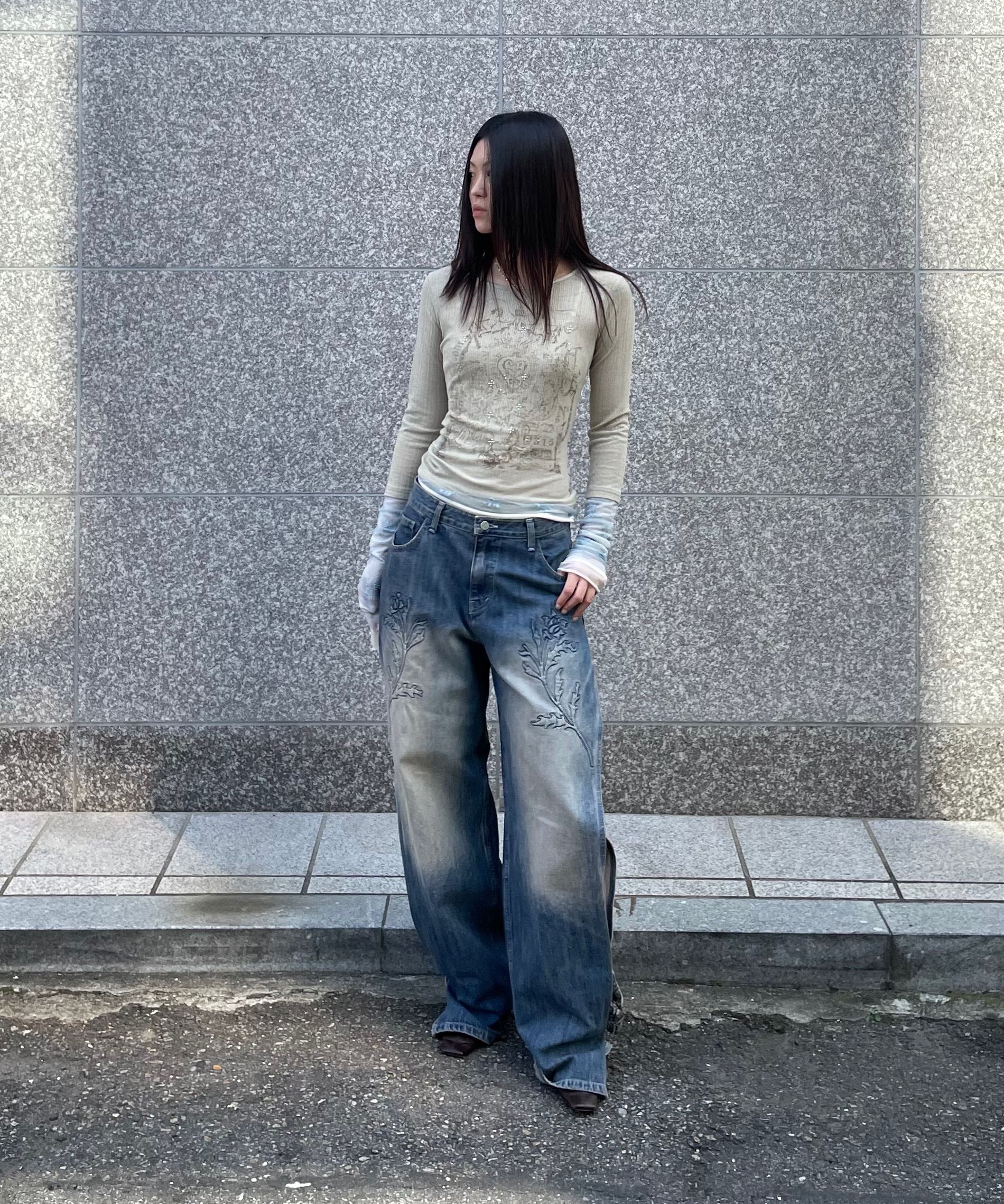 トップス SCULPTOR triple lace layered tee MUSINSA公式 | SCULPTOR Triple Lace Layered Tee Ivory