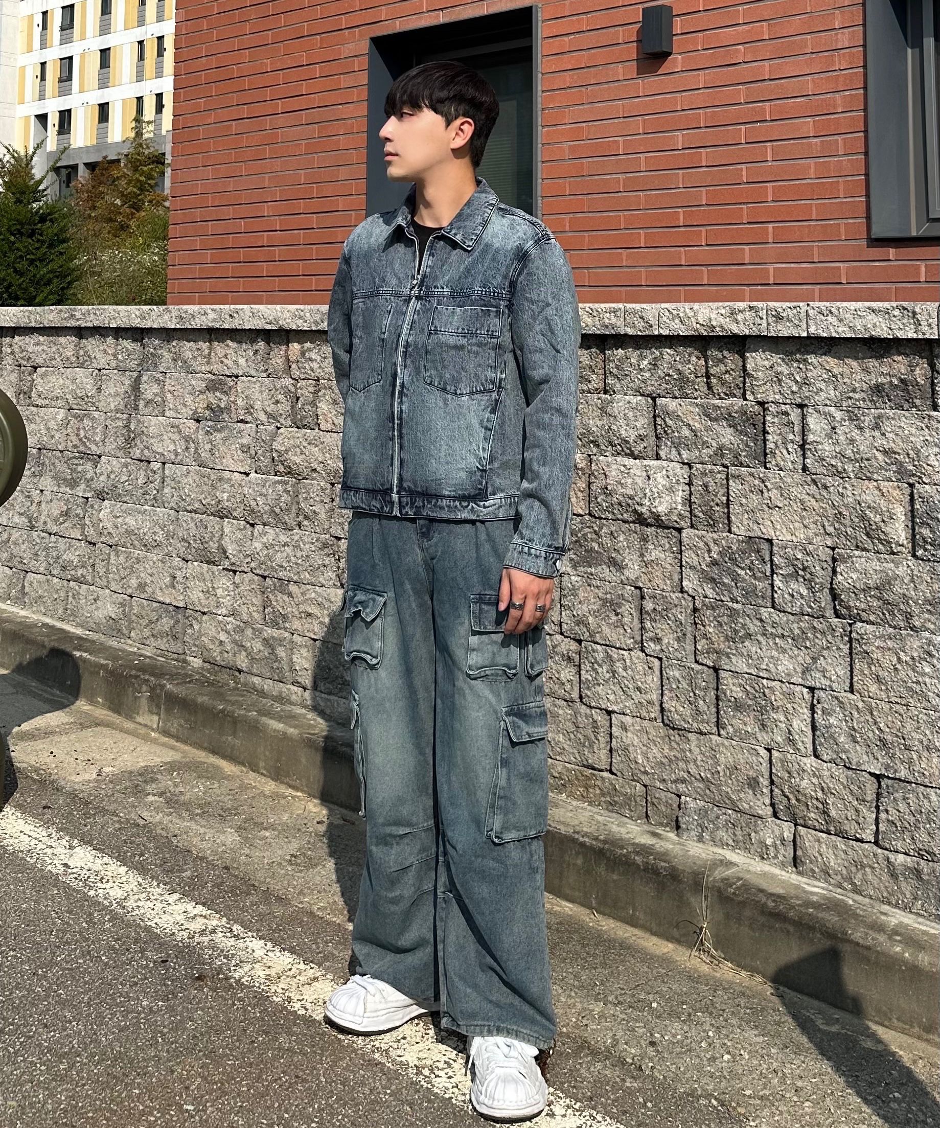 MUSINSA | DECET Denim Zip Jacket DCJK002BlueA