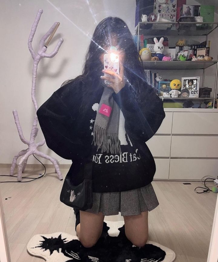 ジャケット ITZAVIBE NO COLOR STAR CAT KNIT GRAY MUSINSA | ITZAVIBE NO COLOR STAR CAT KNIT - BLACK