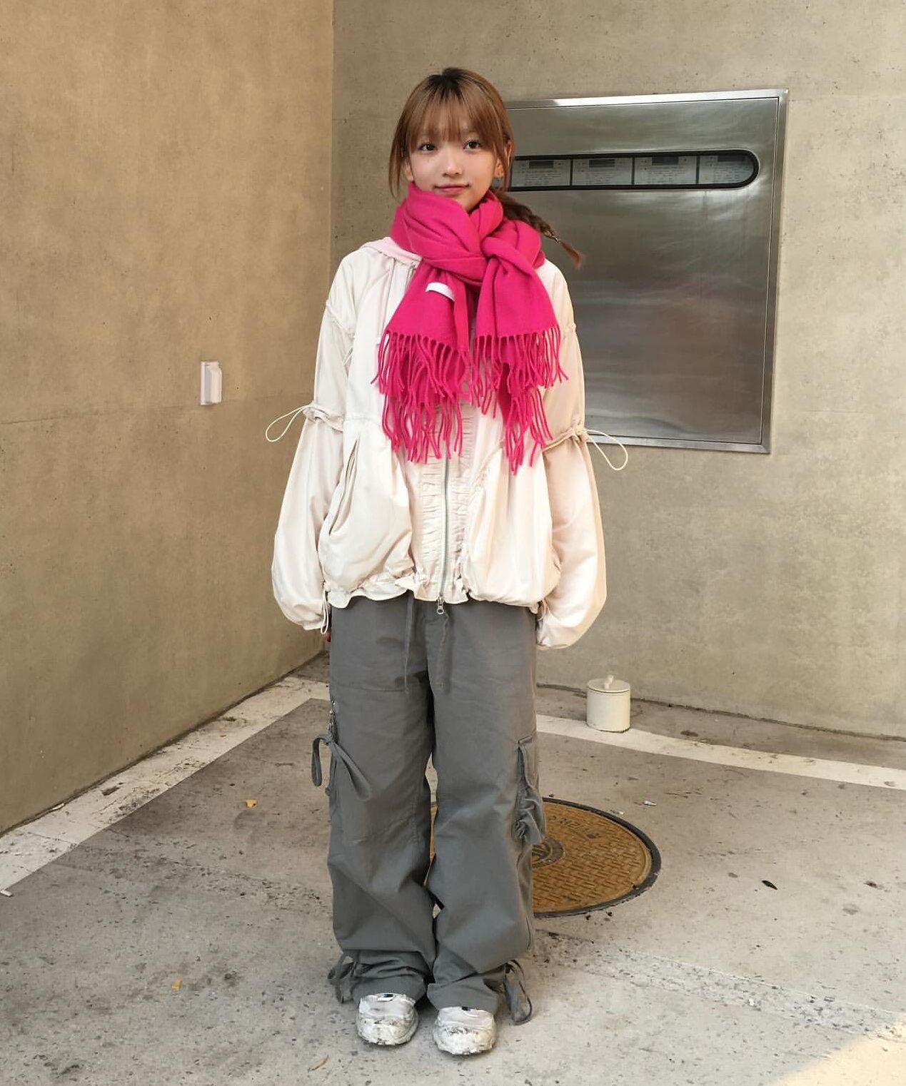 MUSINSA | TYPESERVICE Dumpling Pocket Pants [Gray]