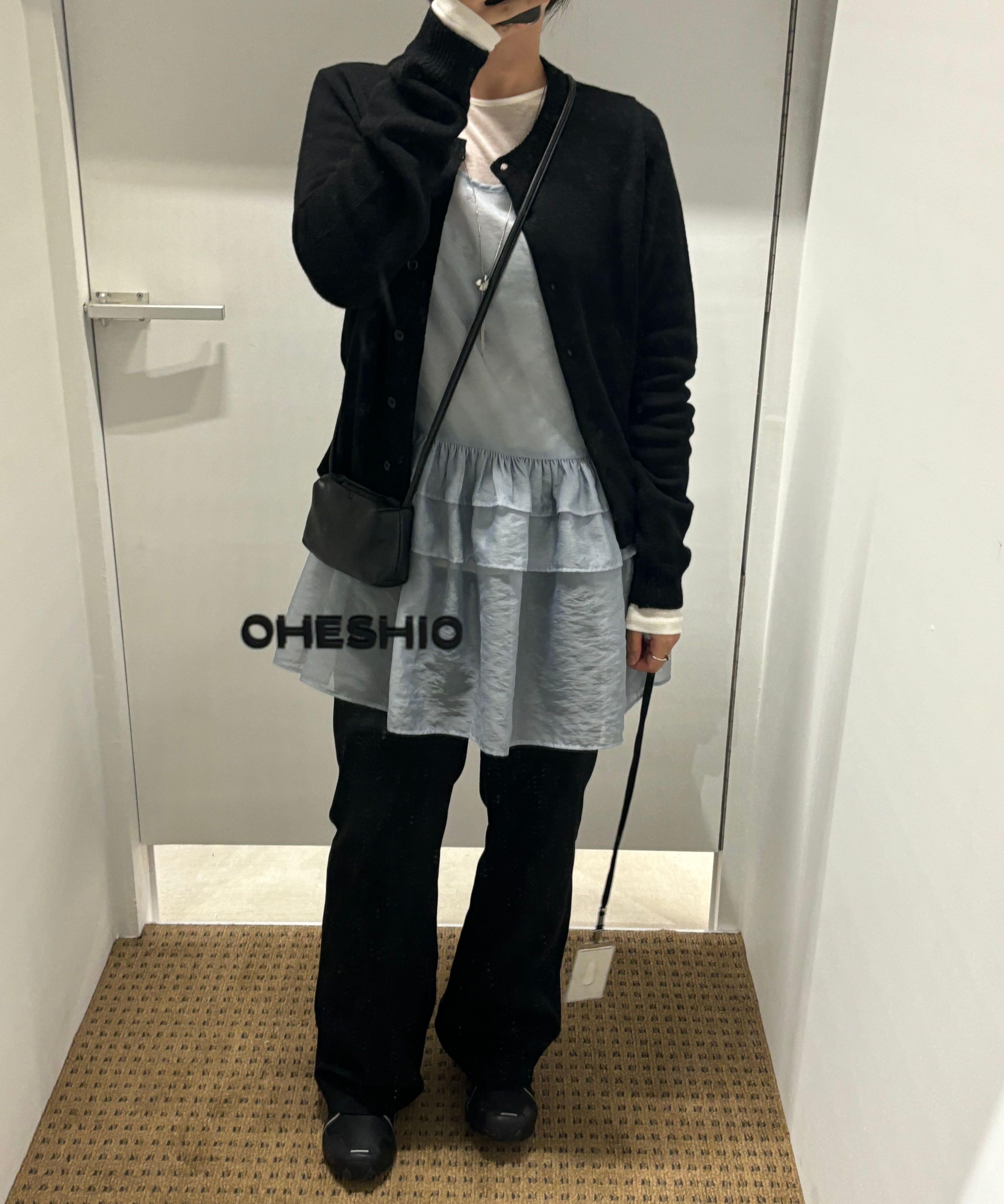 ◆OHESHIO◆ SHEER LAYERED MINI DRESS PEACH 24FW-35000BHp MUSINSA | OHESHIO SHEER LAYERED MINI DRESS, PEACH