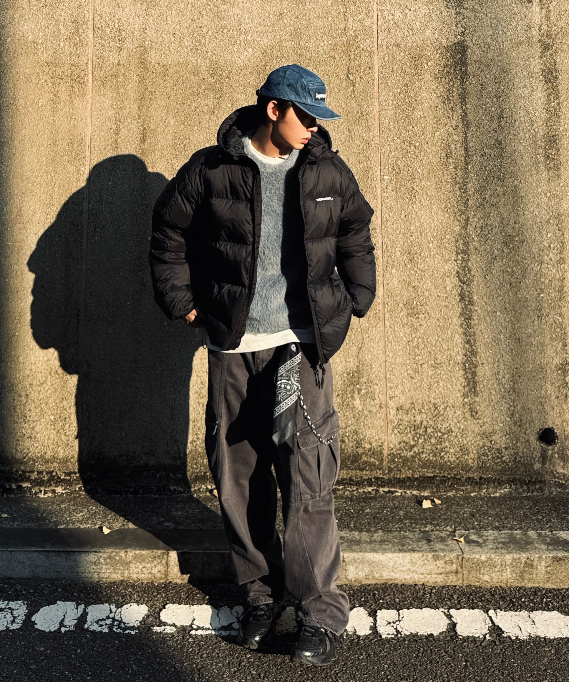 MUSINSA | NOMANUAL DIVISION HOODED DUCK DOWN - SAGE GREEN