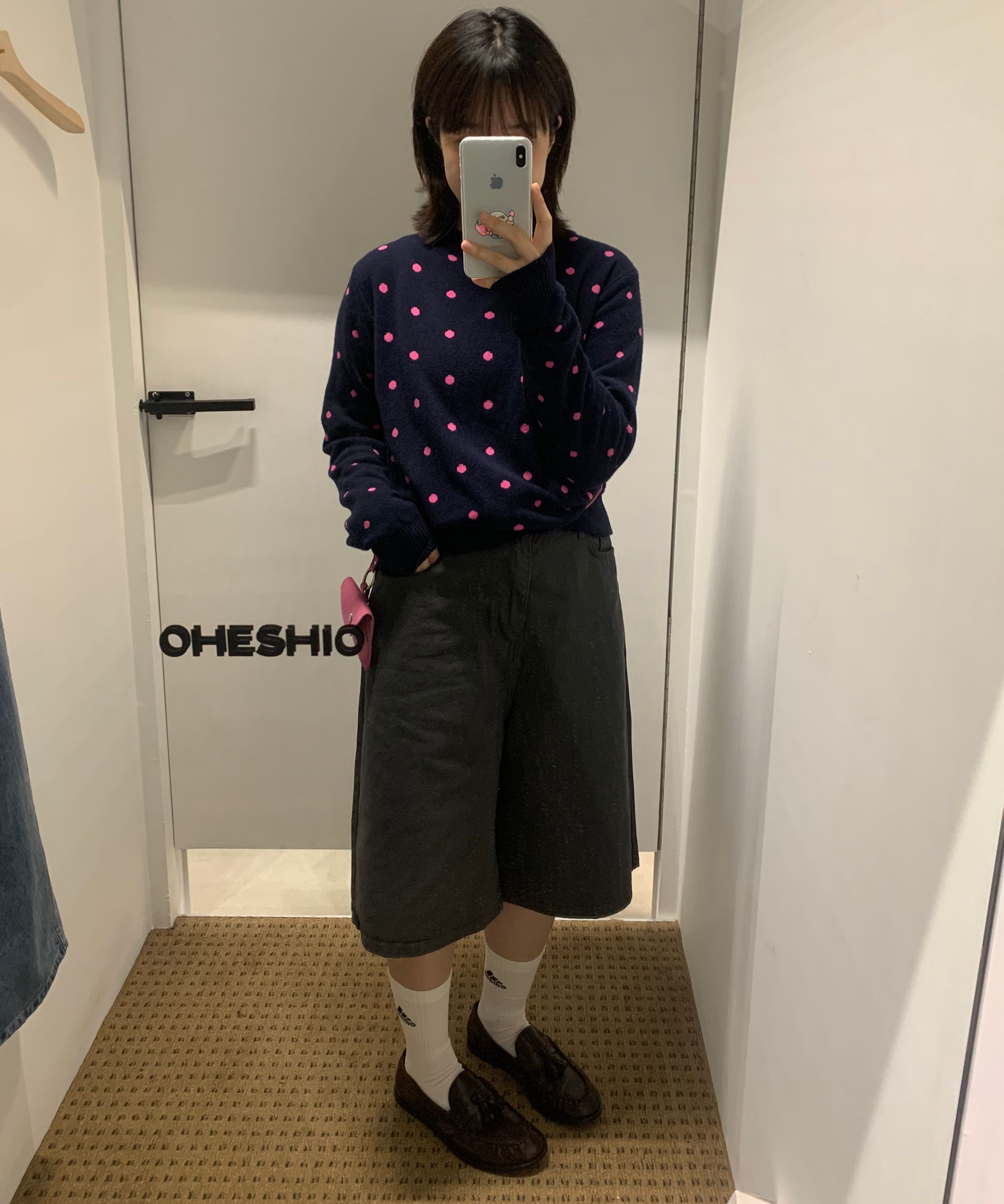 ★OHESHIO★ MINI CROS WALLET BAG CHARCOAL 24FW-36003GH2 MUSINSA | OHESHIO MINI CROS WALLET BAG, CHARCOAL