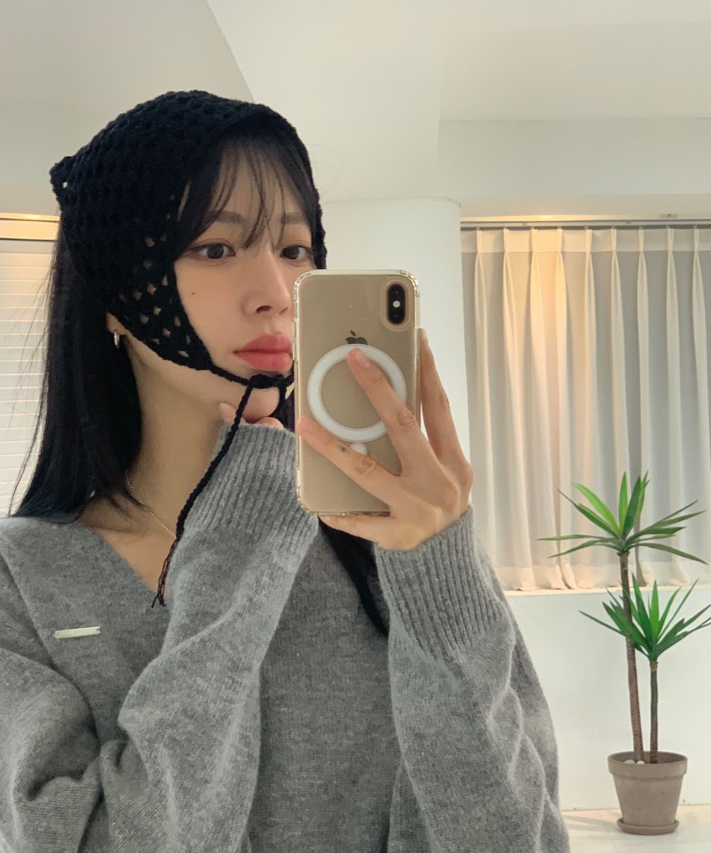 MISEKI SEOUL☆Knit bandana MUSINSA | MISEKI SEOUL Knit bandana BLACK