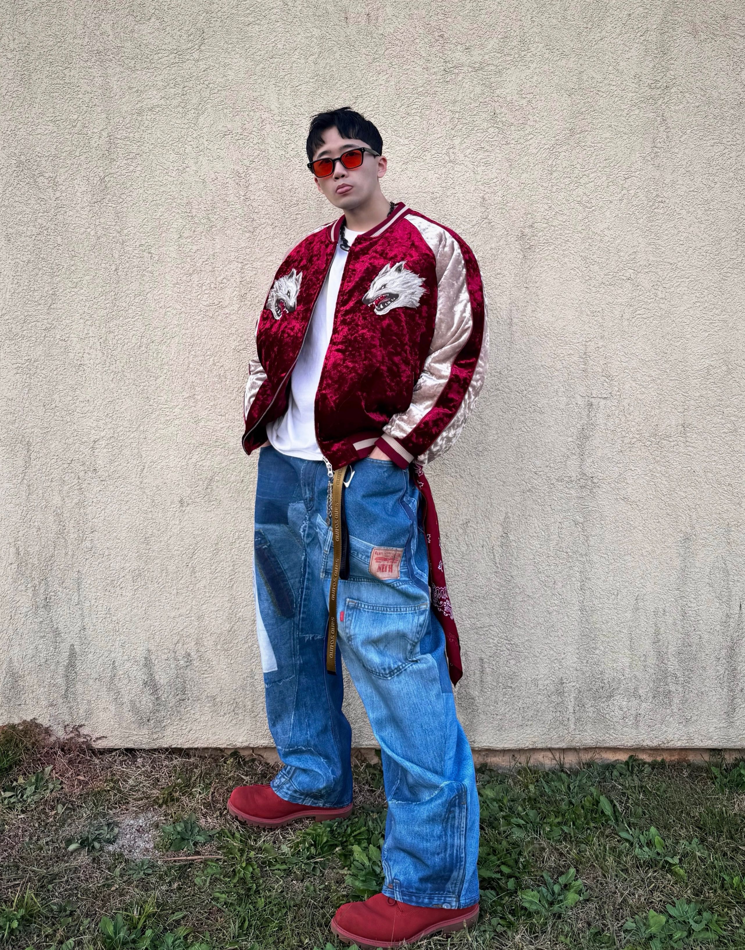 MUSINSA | NOT4NERD Wolf Souvenir Quilting Blouson Jacket - Khaki