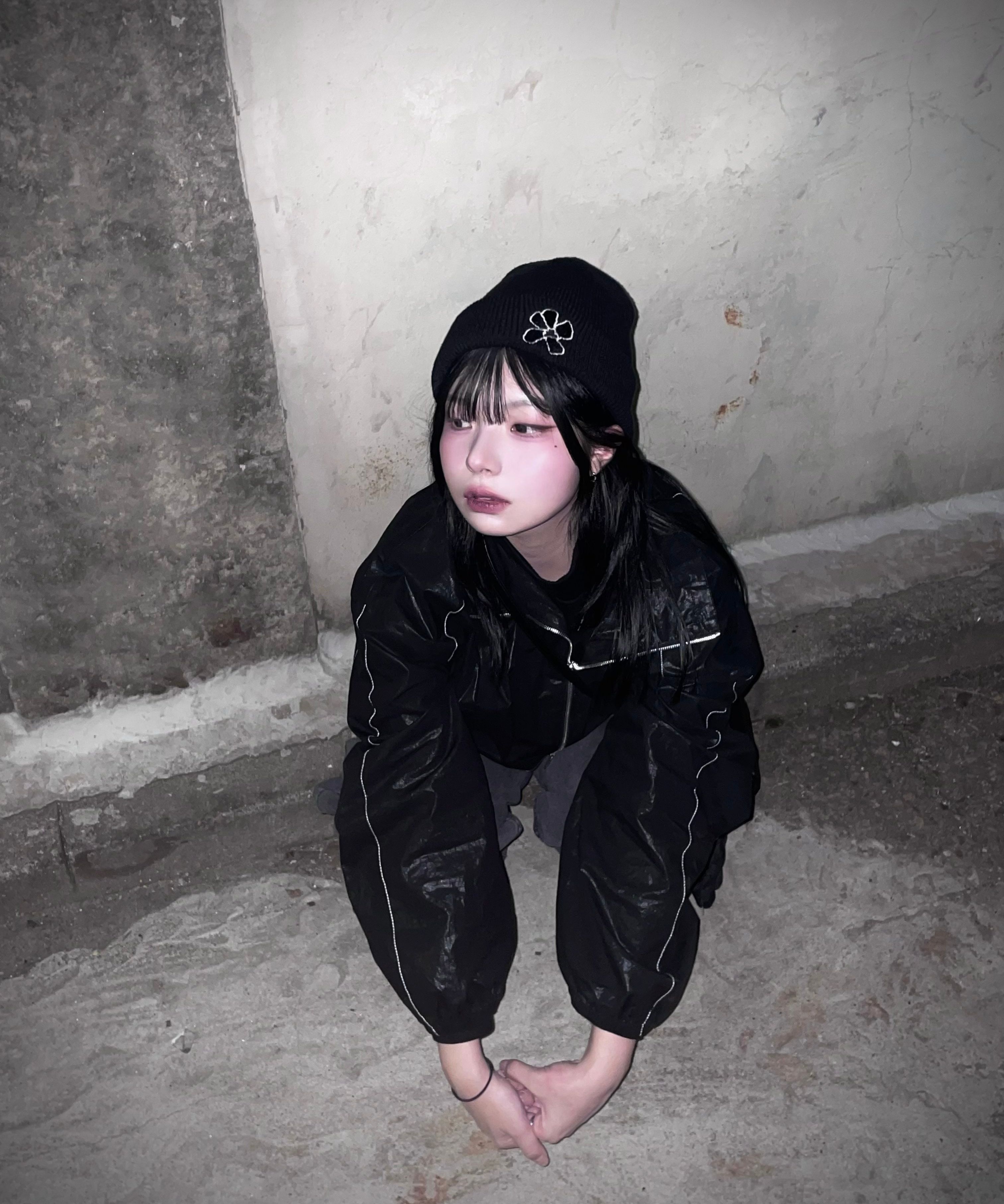 matin kim coating crop ブルゾン ジャケット MATIN KIM】24fw MATIN ROUGH COATING CROP BOMBER (Matin Kim