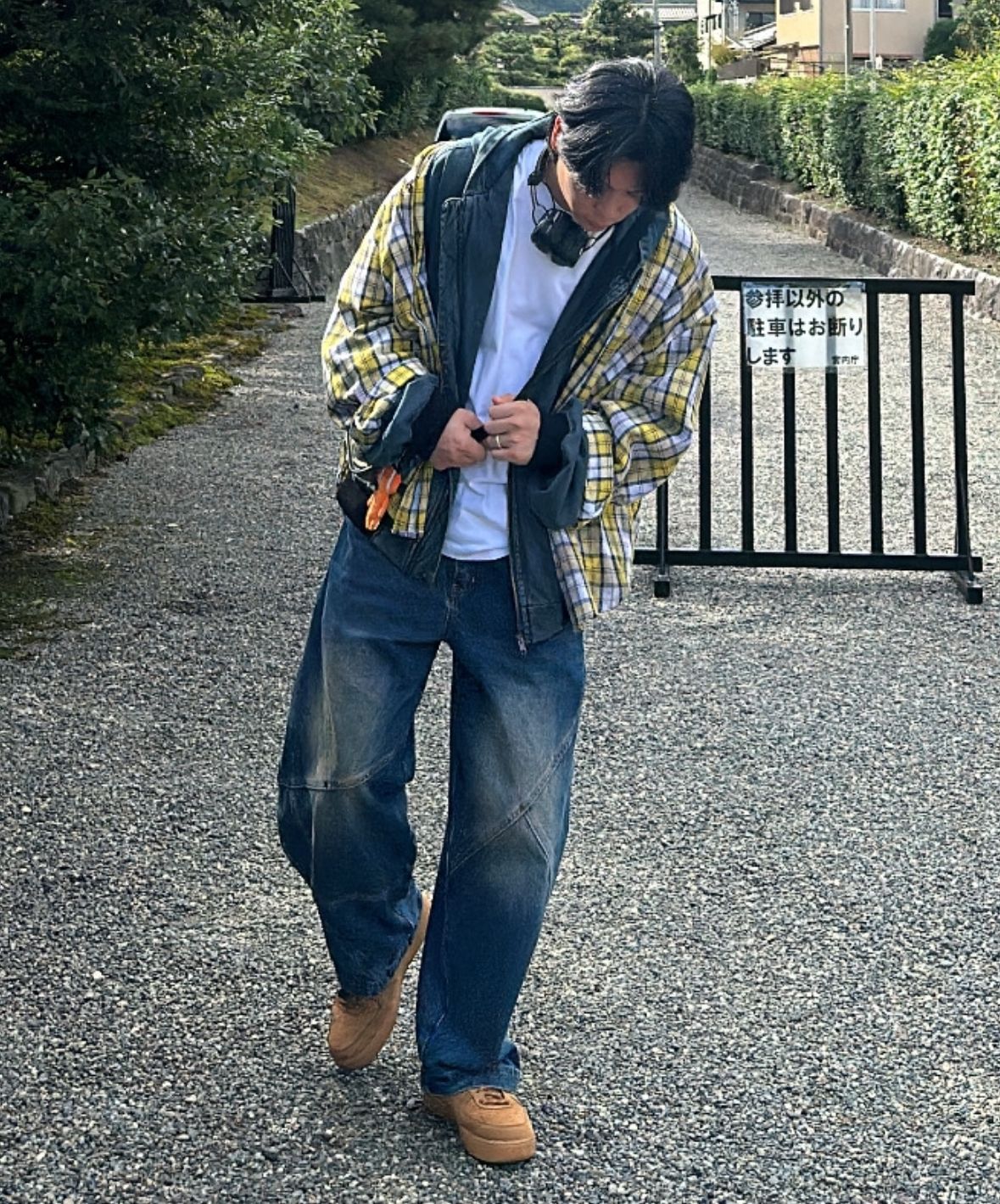 SUPERSUB ♥ Denim Hooded Zip-Up/追跡付 MUSINSA公式 | SUPERSUB Denim Hooded Zip-Up - Washed Brown