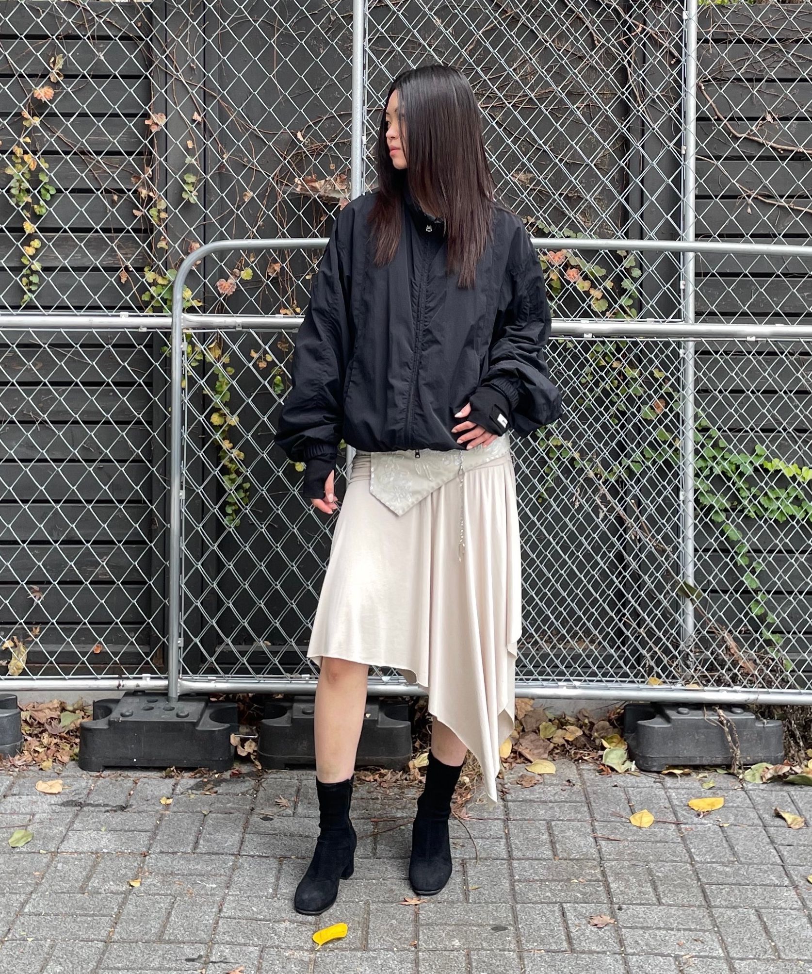 【SCULPTOR】Beaded Jersey Skirt Raw Beaded Jersey Skirt Raw – Sculptor
