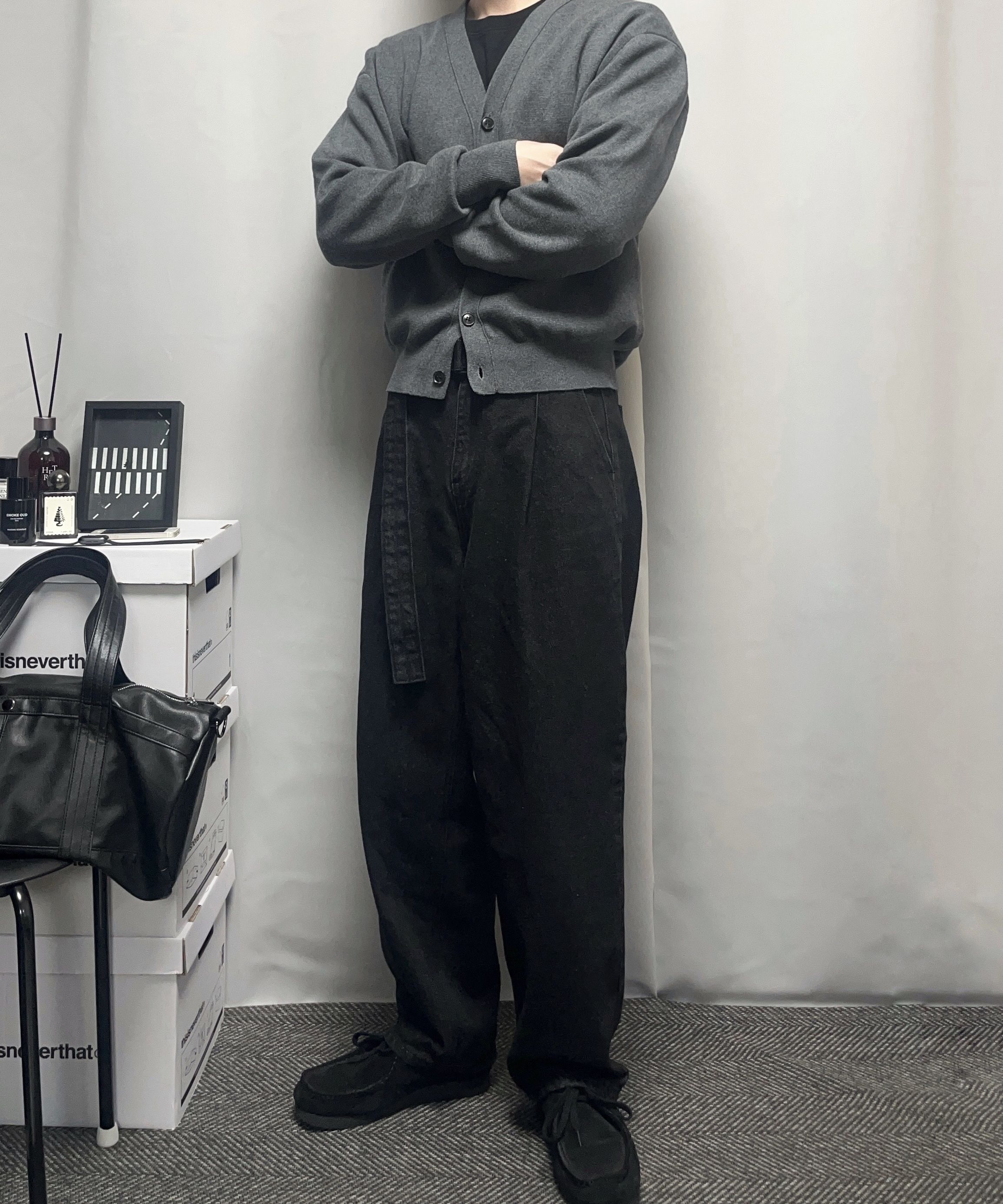 ★MUSINSA STANDARD★ Belted semi balloon denim pants light i MUSINSA | MUSINSA STANDARD Belted Semi Balloon Denim Pants