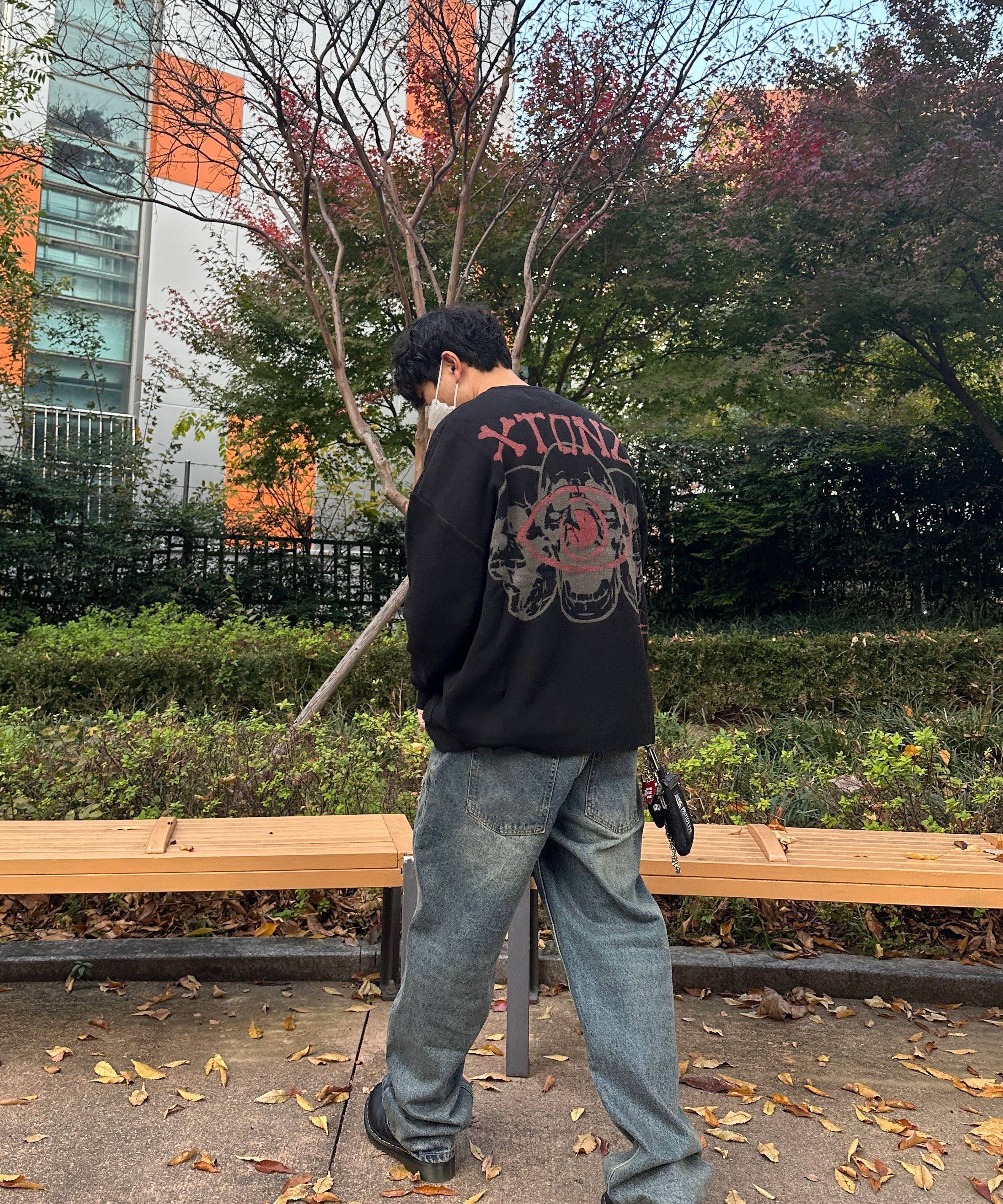 アウターその他 XTONZ XF001 Neofield damage knit zip-up BLACK XF001BK MUSINSA公式 | XTONZ XF001 Neofield Damage Knit Zip-up (BLACK)