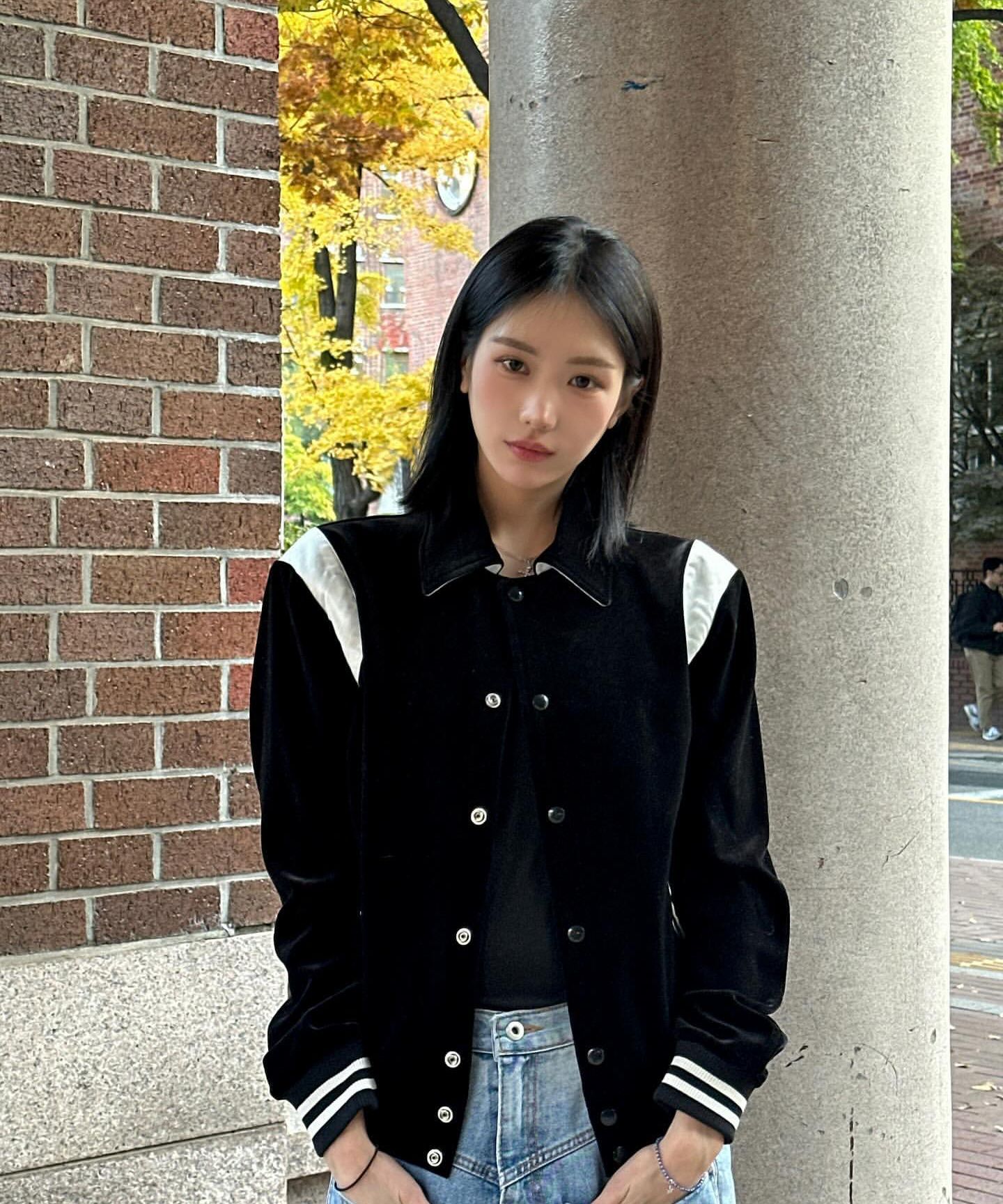 ★ROLLING STUDIOS★送料込★韓国★韓国★VELVET VARSITY JACKET MUSINSA公式 | ROLLING STUDIOS VELVET VARSITY JACKET BLACK